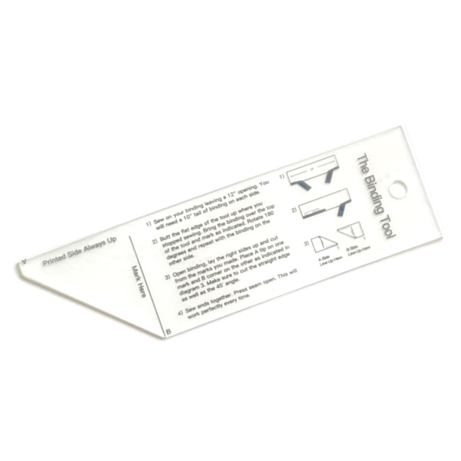 Plastic Quilt Binding Tool Fabric Quit Binding Tool for DIY Arts Projects