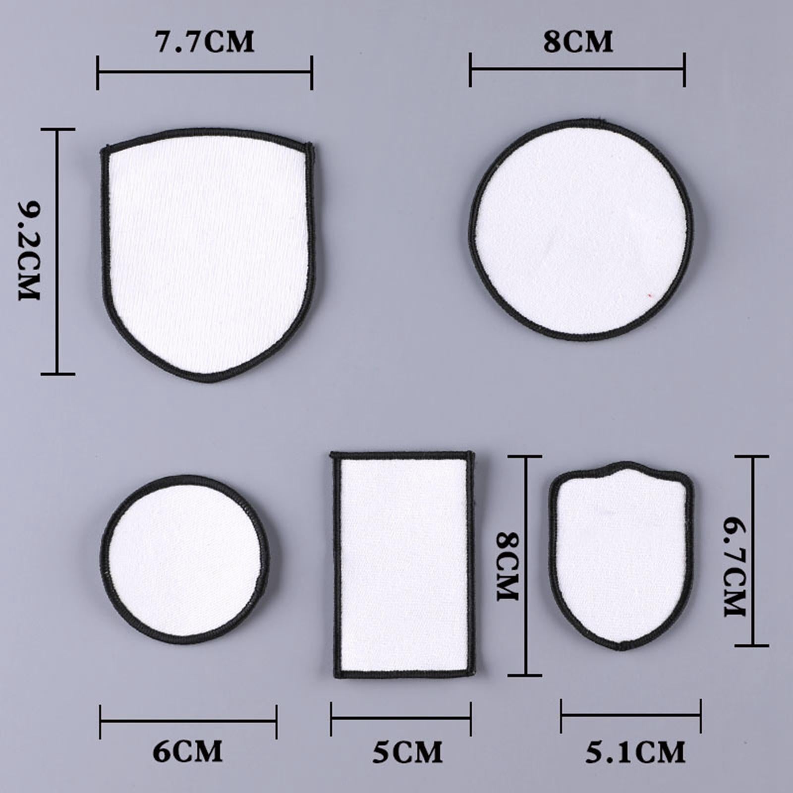 Sublimation Patch Blanks Sew On Iron On Hot Melt Embroidered Armband for Hat A Set