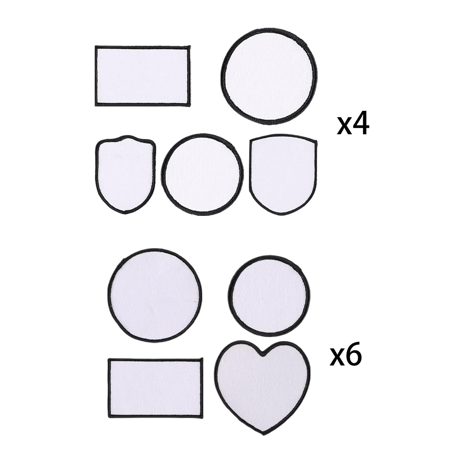 Sublimation Patch Blanks Sew On Iron On Hot Melt Embroidered Armband for Hat A Set