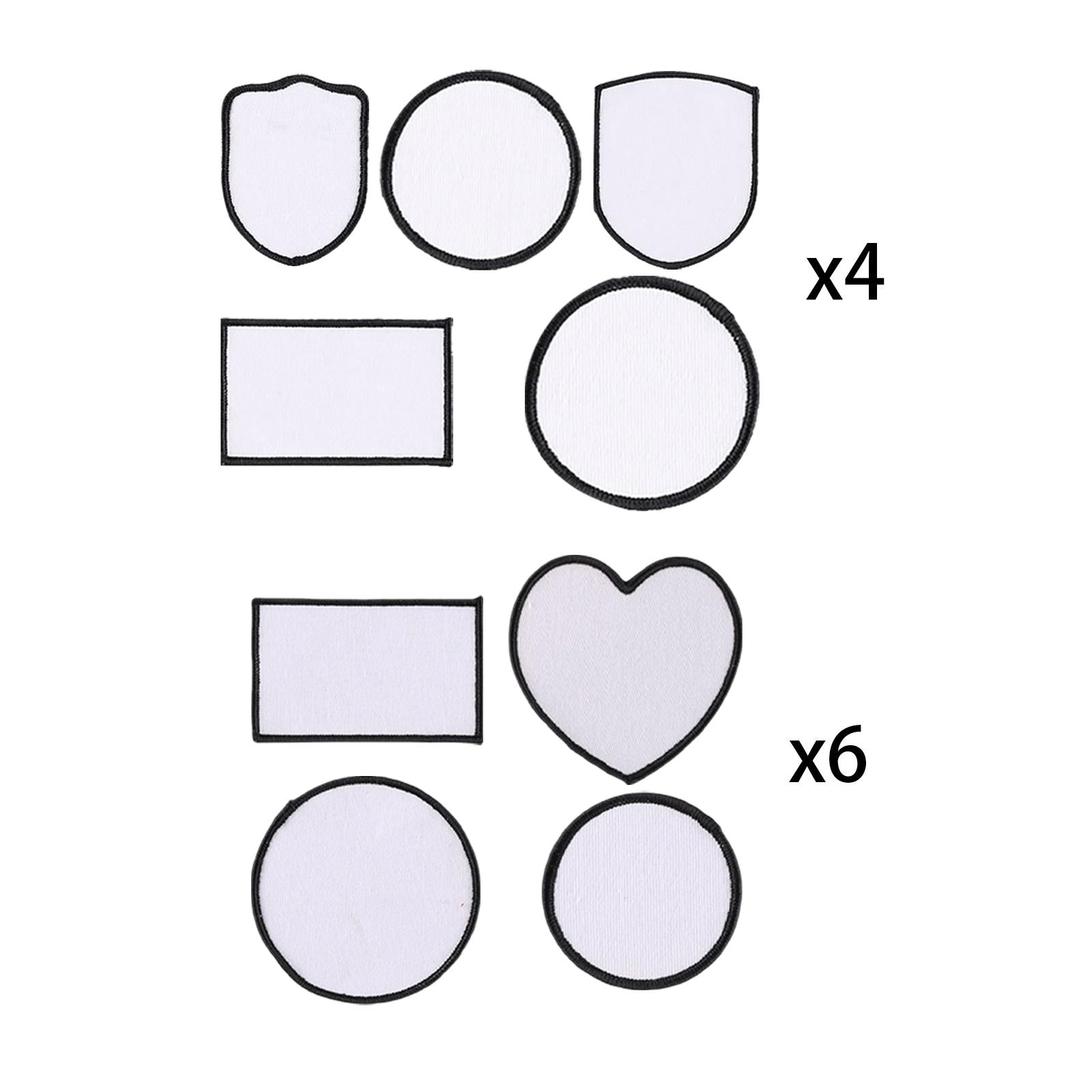 Sublimation Patch Blanks Sew On Iron On Hot Melt Embroidered Armband for Hat A Set