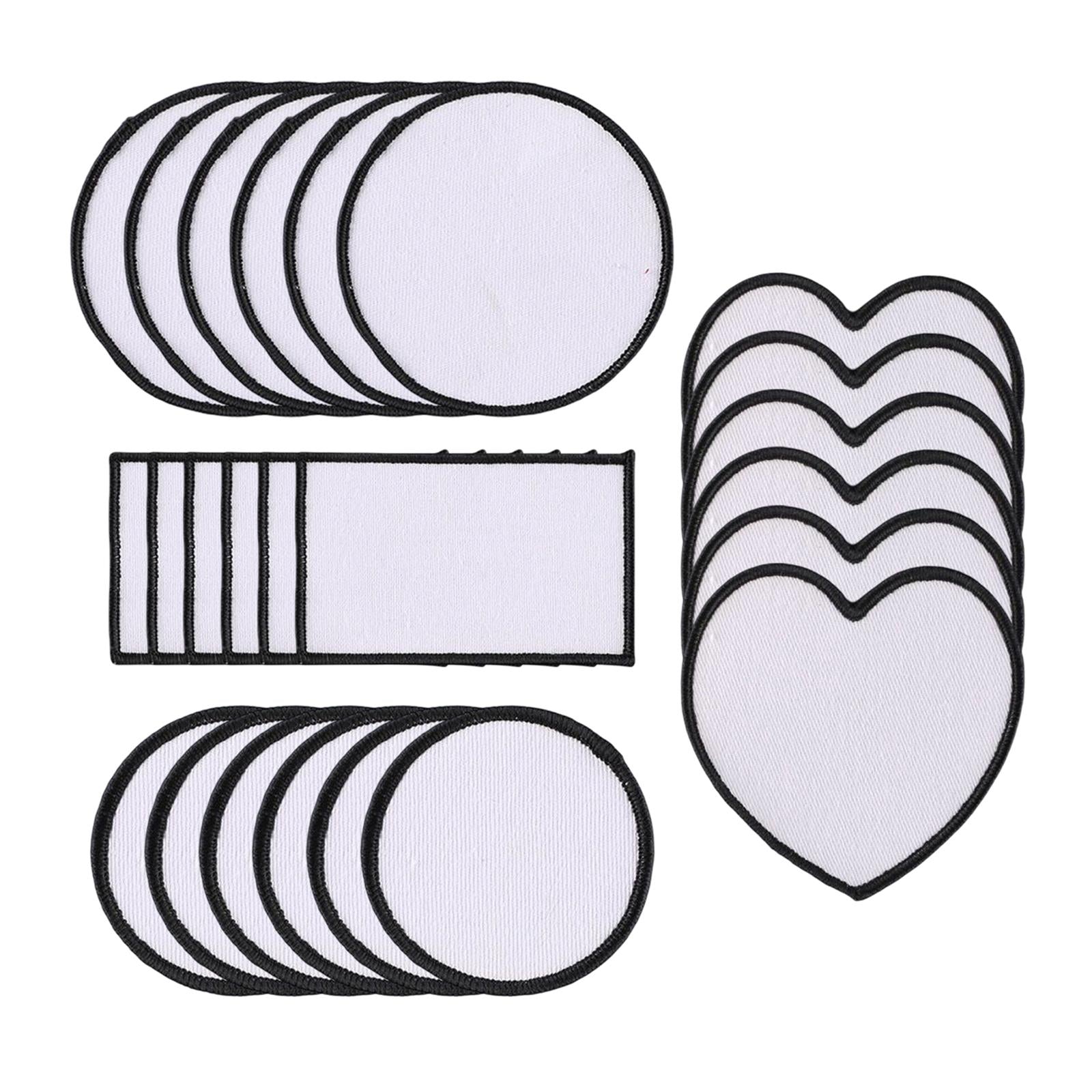 Sublimation Patch Blanks Sew On Iron On Hot Melt Embroidered Armband for Hat B Set