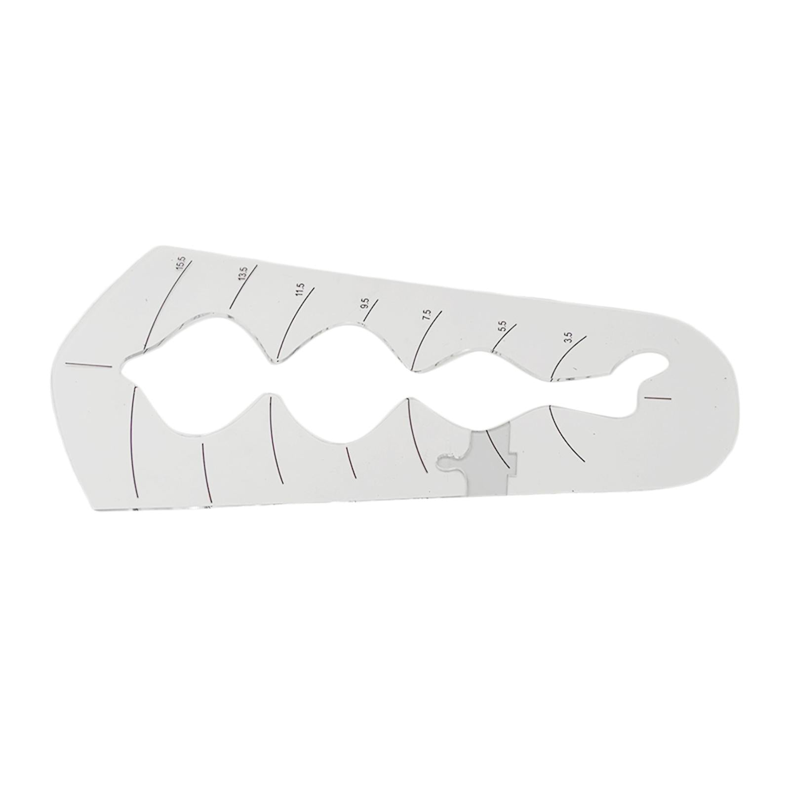 Quilting Template Ruler Bubble Border Acrylic for DIY Craftwork and Sewing