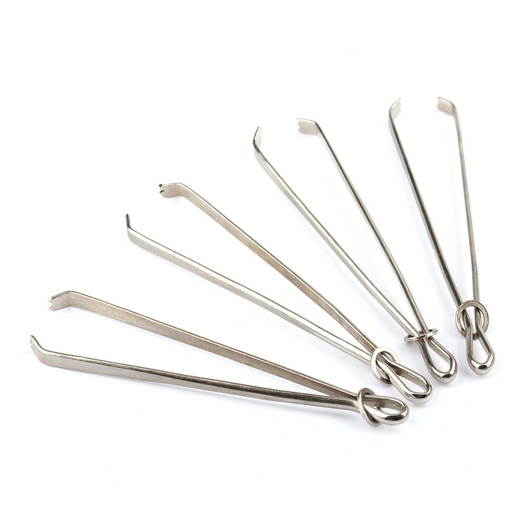 10x Bodkin Elastic Cord Threader Tweezers Clip for Rope Threading Ribbon