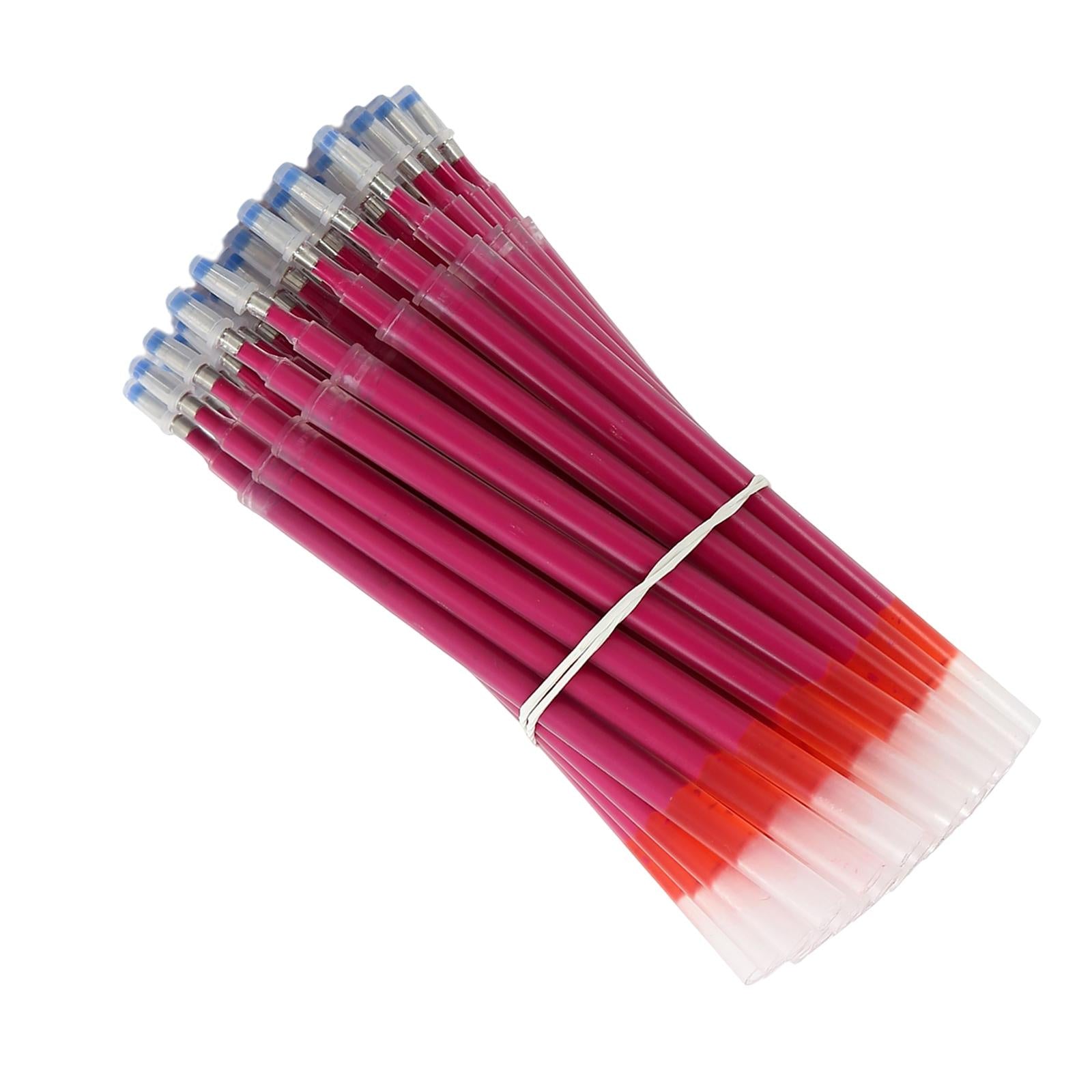 50pcs Heat Erase Pens Refills Heat Disappearing Ink for Quilting Sewing Red