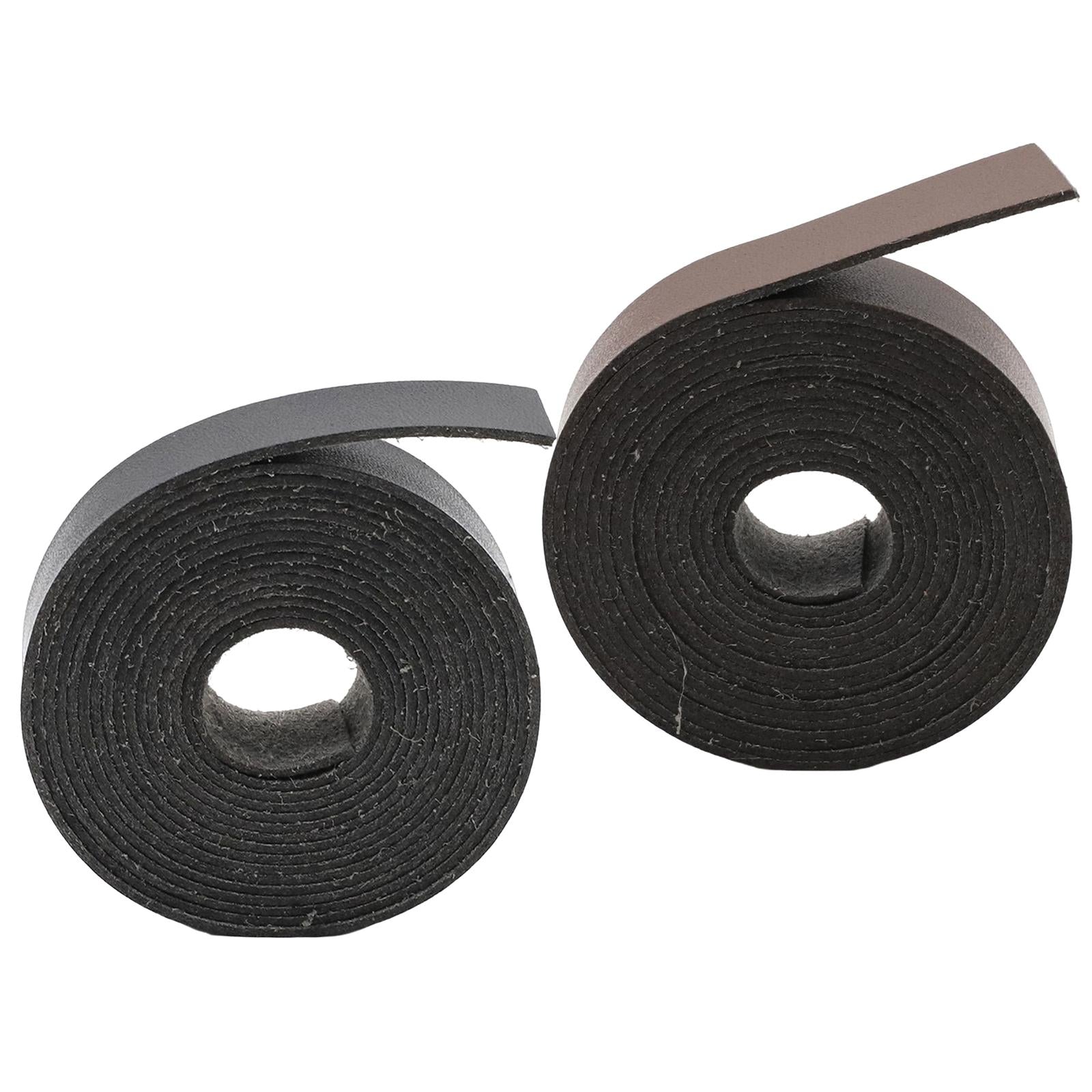 Multifunction Leather Strap Belt DIY Supplies Leathercraft 2M Strips Black