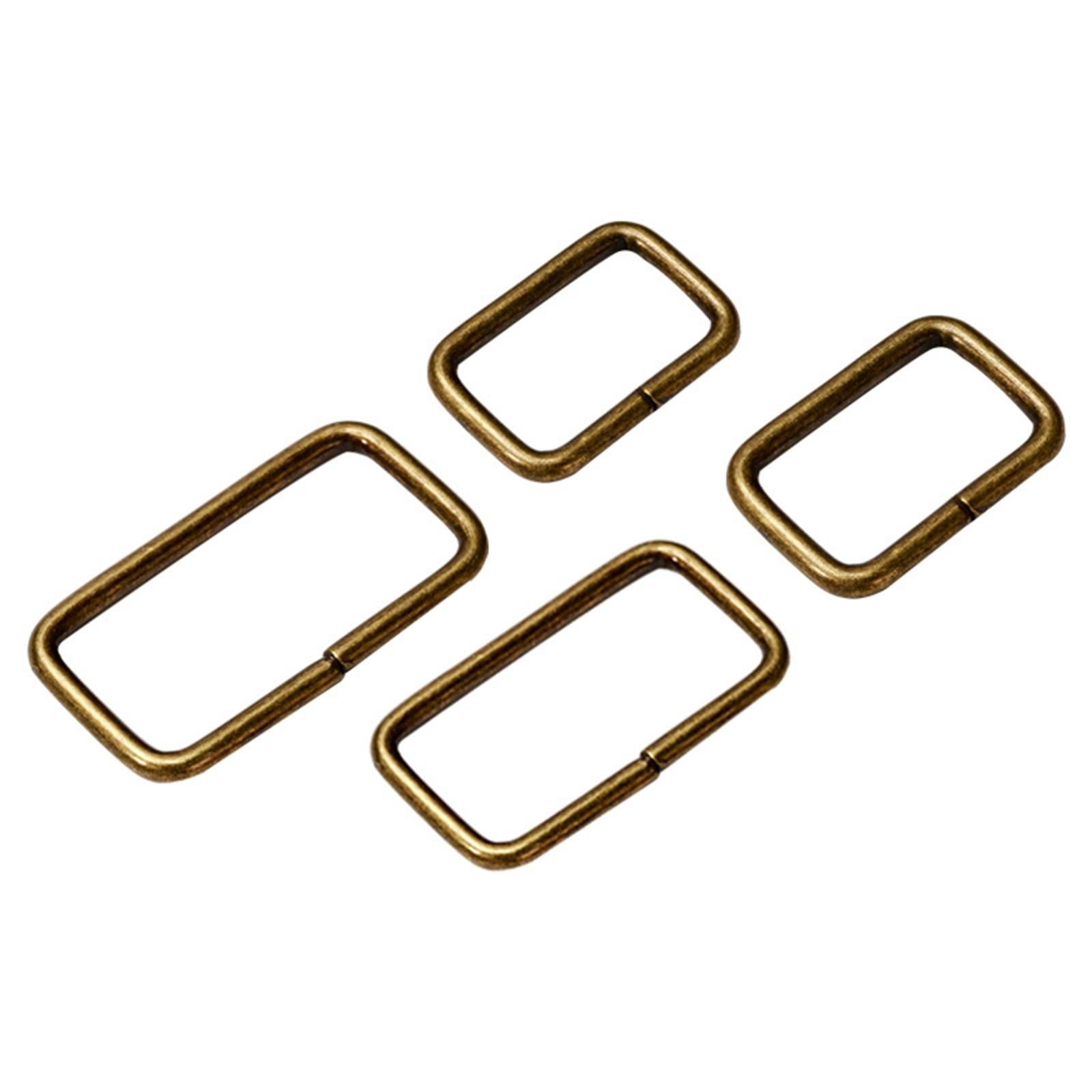 20Pcs Metal Rectangle Ring Webbing Belt Buckle for Dog Leash DIY Accessories
