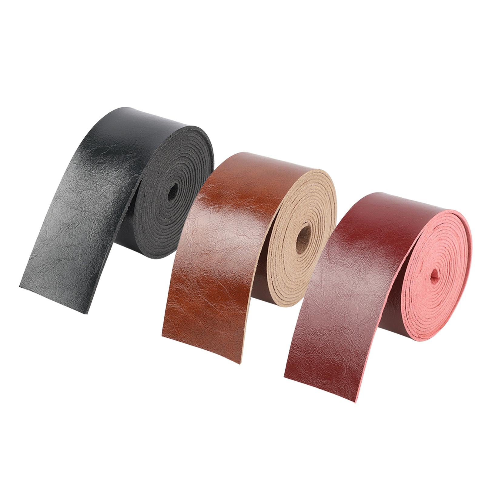 2M Leather Strap Belt Art Microfiber Leathercraft Purse Strap Handle Black