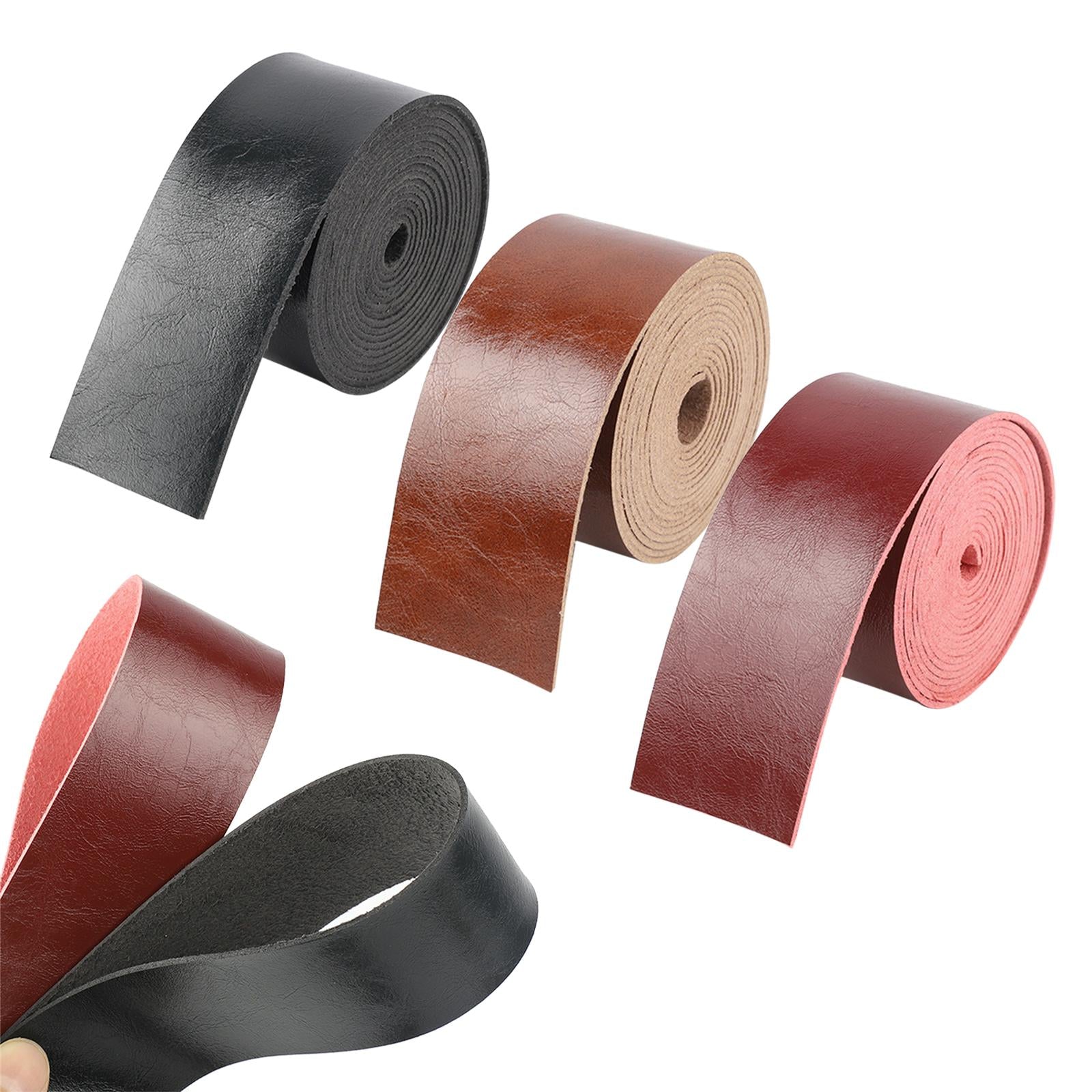 2M Leather Strap Belt Art Microfiber Leathercraft Purse Strap Handle Black