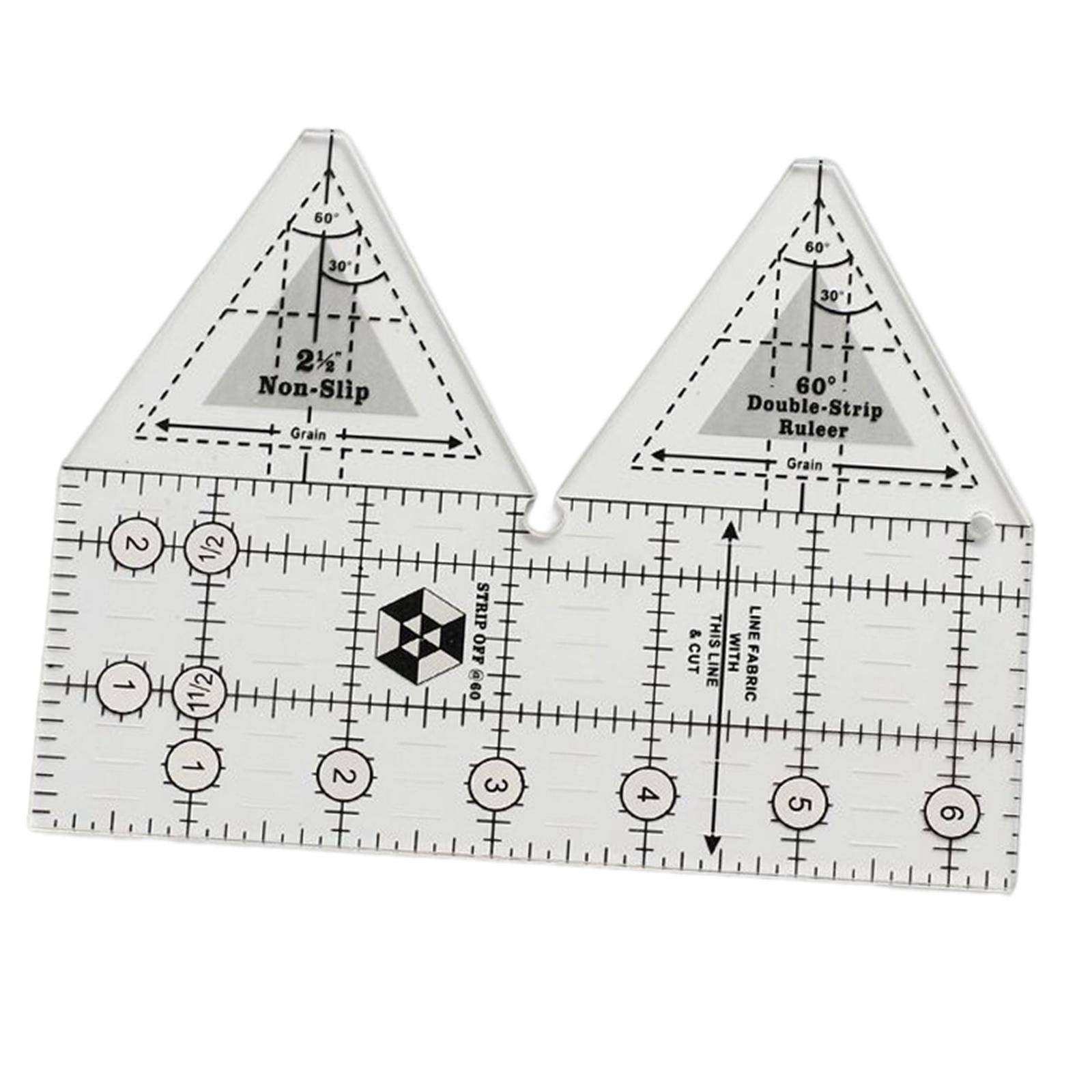 Acrylic Cloth Ruler Double Strip Quilting Ruler,Quilt Rulers for Sewing 6in