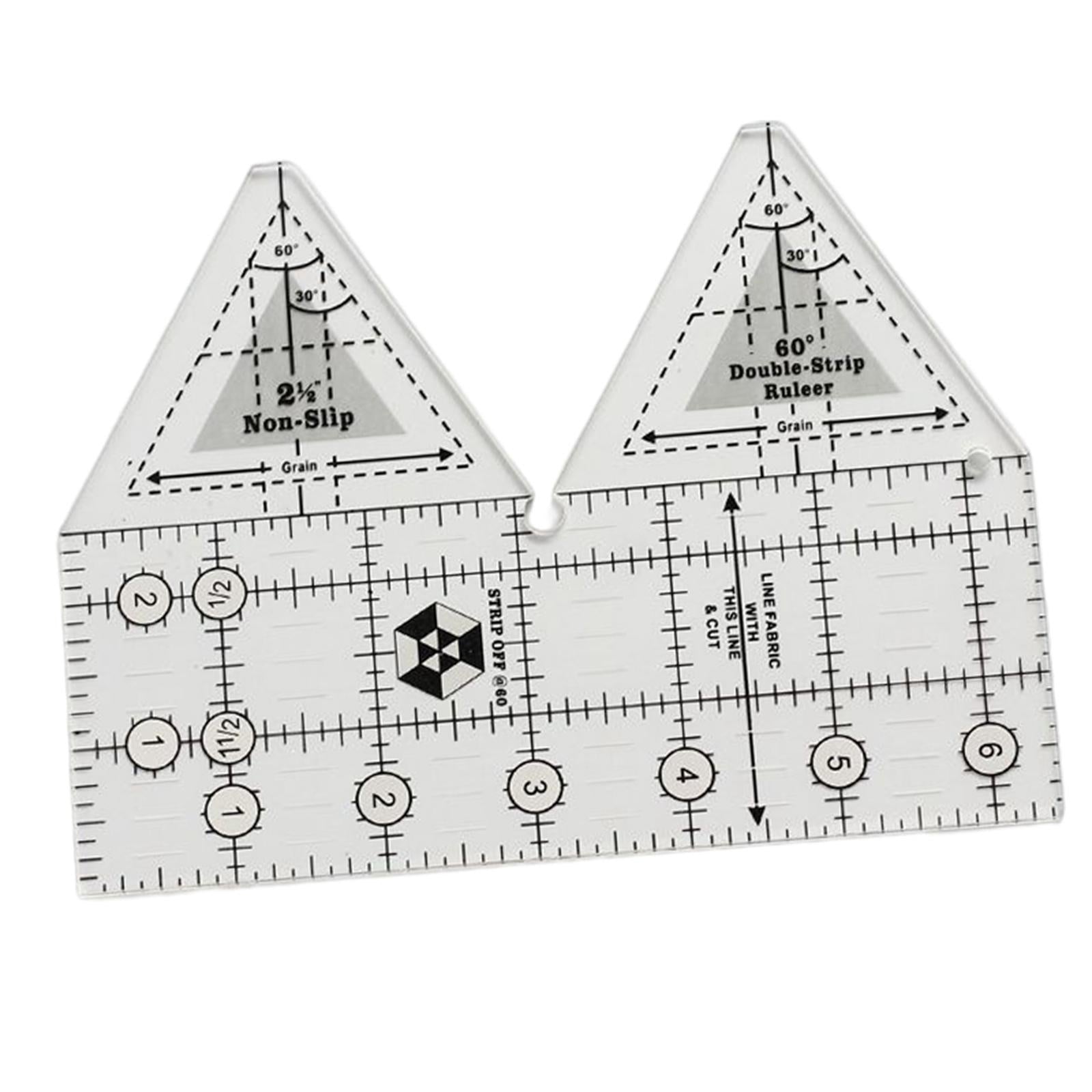 Acrylic Cloth Ruler Double Strip Quilting Ruler,Quilt Rulers for Sewing 6in