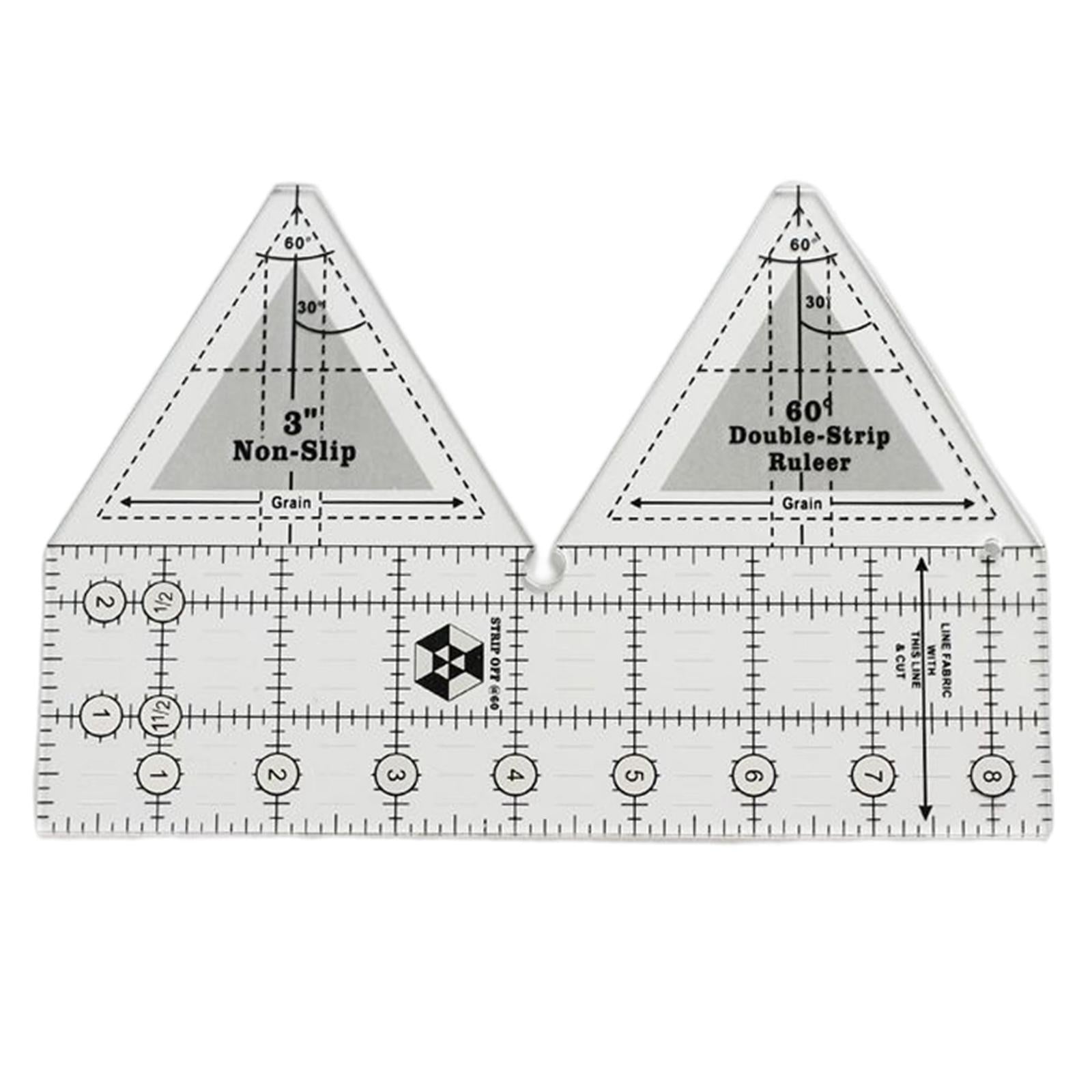 Acrylic Cloth Ruler Double Strip Quilting Ruler,Quilt Rulers for Sewing 8in