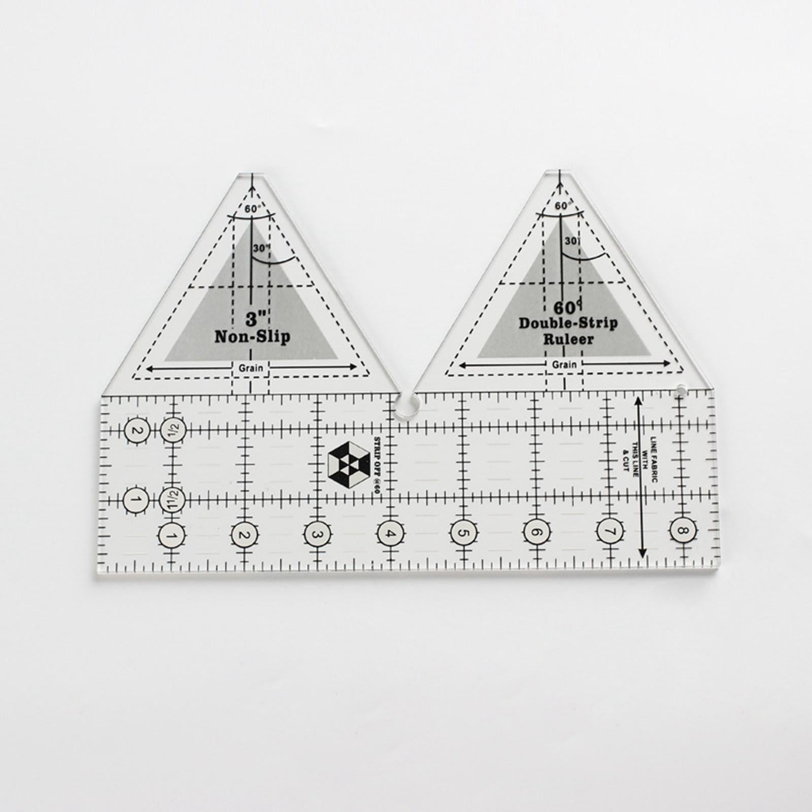 Acrylic Cloth Ruler Double Strip Quilting Ruler,Quilt Rulers for Sewing 8in