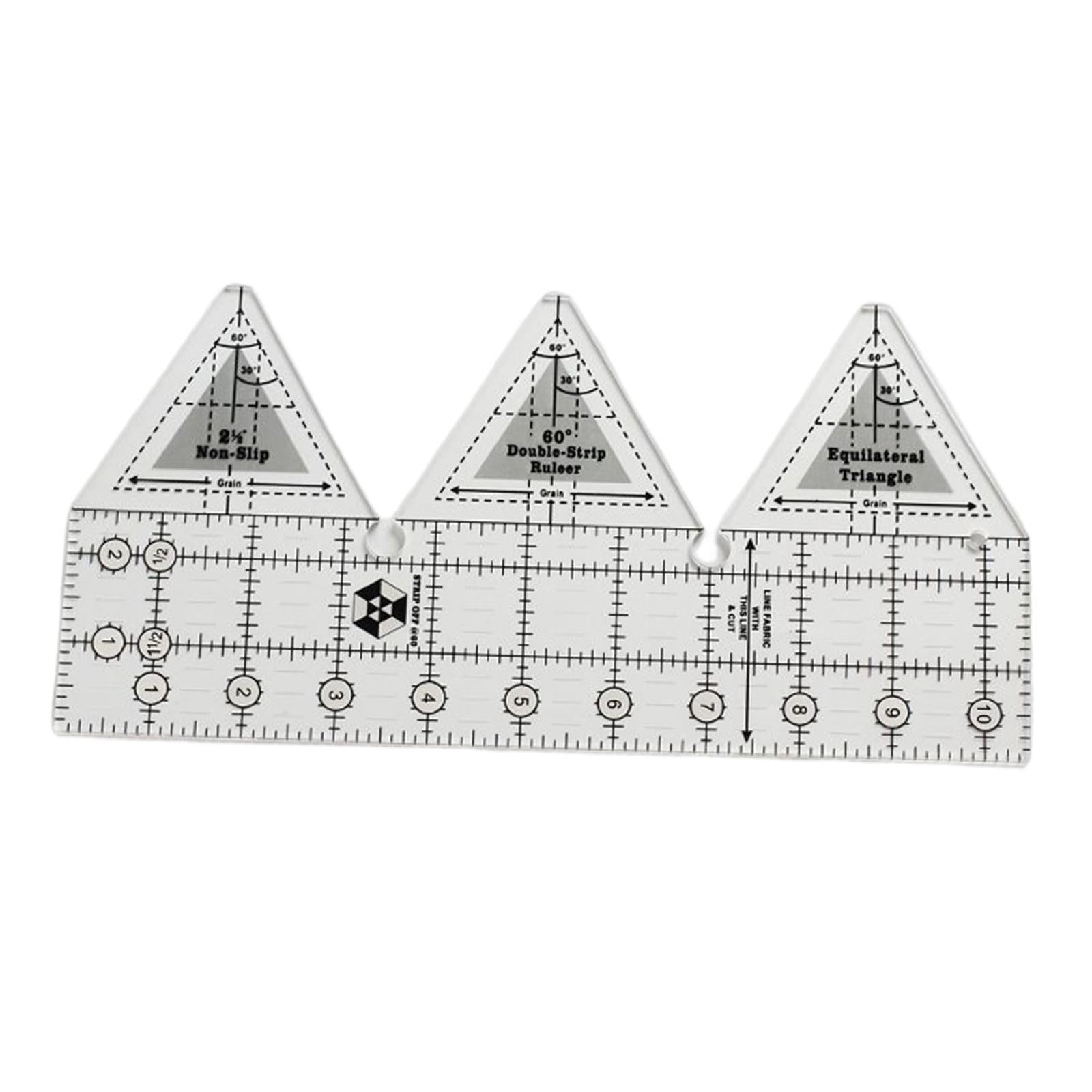 Acrylic Cloth Ruler Double Strip Quilting Ruler,Quilt Rulers for Sewing 10in