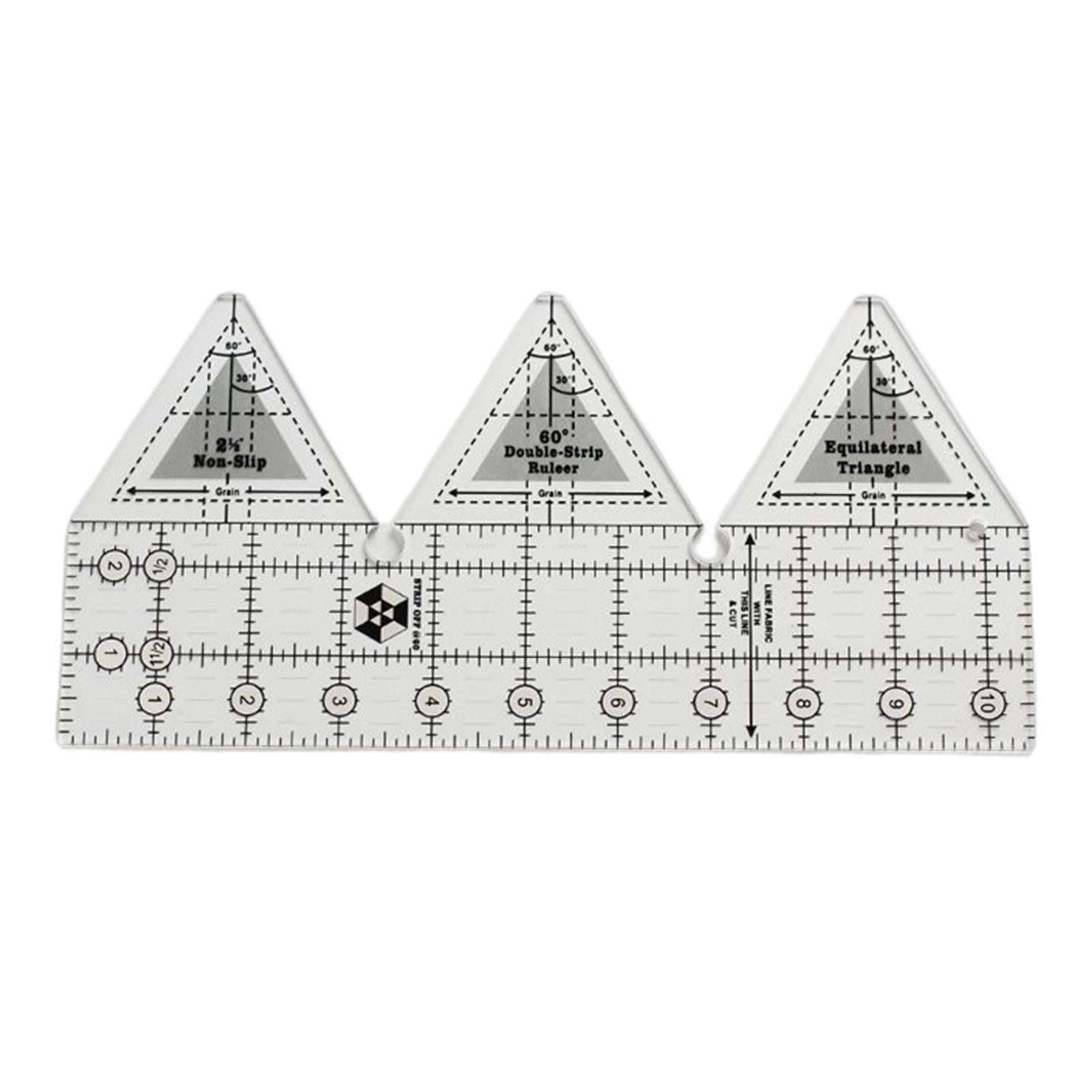 Acrylic Cloth Ruler Double Strip Quilting Ruler,Quilt Rulers for Sewing 10in