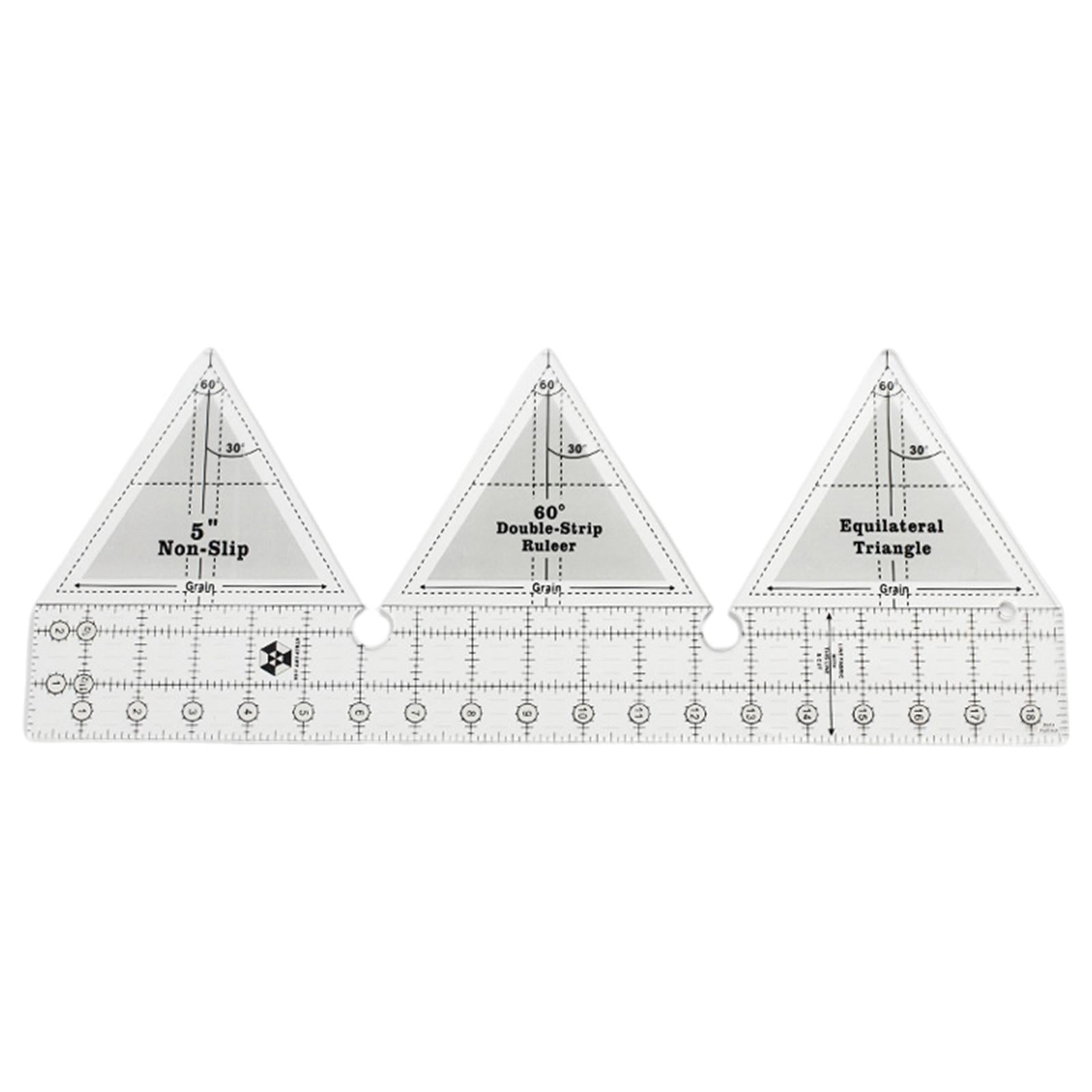 90 Degree Double Strip Ruler 18inch DIY Acrylic for Patchwork Quilting