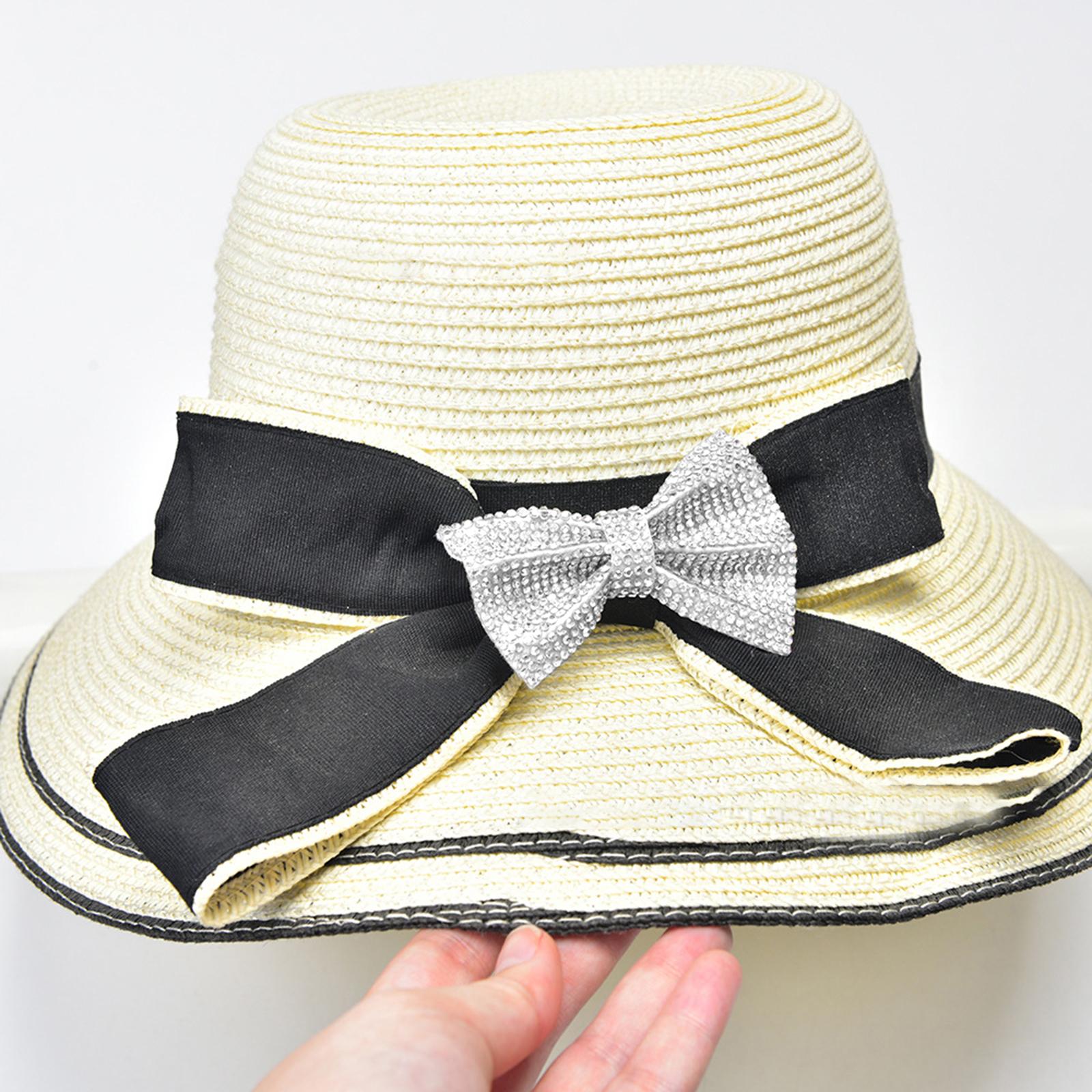 5 Pieces Crystal Bowknot Patches Embellishments Sew On for Hats Bags Decor White