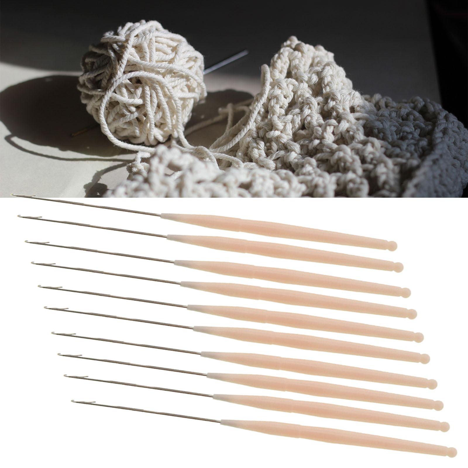 10x Crochet Hooks Knitting Needles Weave Sewing Yarn Craft Tools Supplies