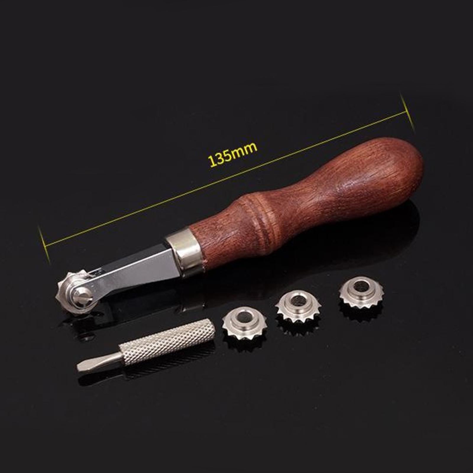 5 Pieces Tracing Wheel Sewing Tool Leather Crafts for Paper Cloth Leather