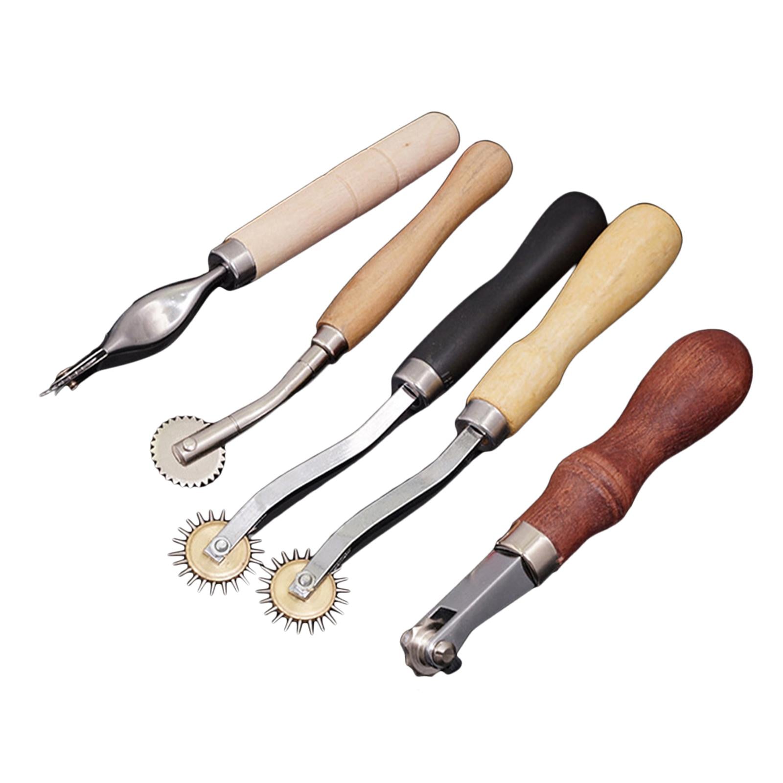 5 Pieces Tracing Wheel Sewing Tool Leather Crafts for Paper Cloth Leather