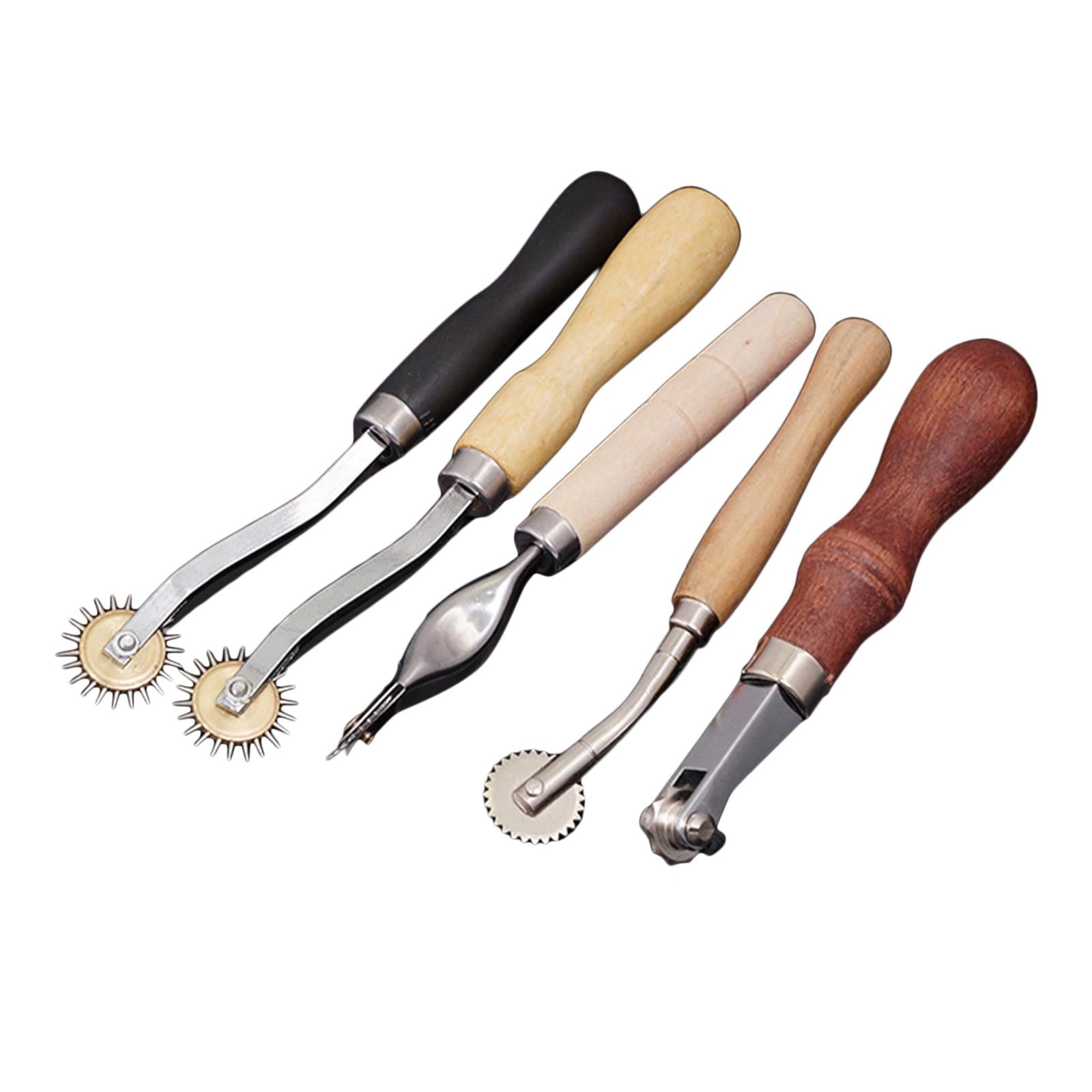 5 Pieces Tracing Wheel Sewing Tool Leather Crafts for Paper Cloth Leather