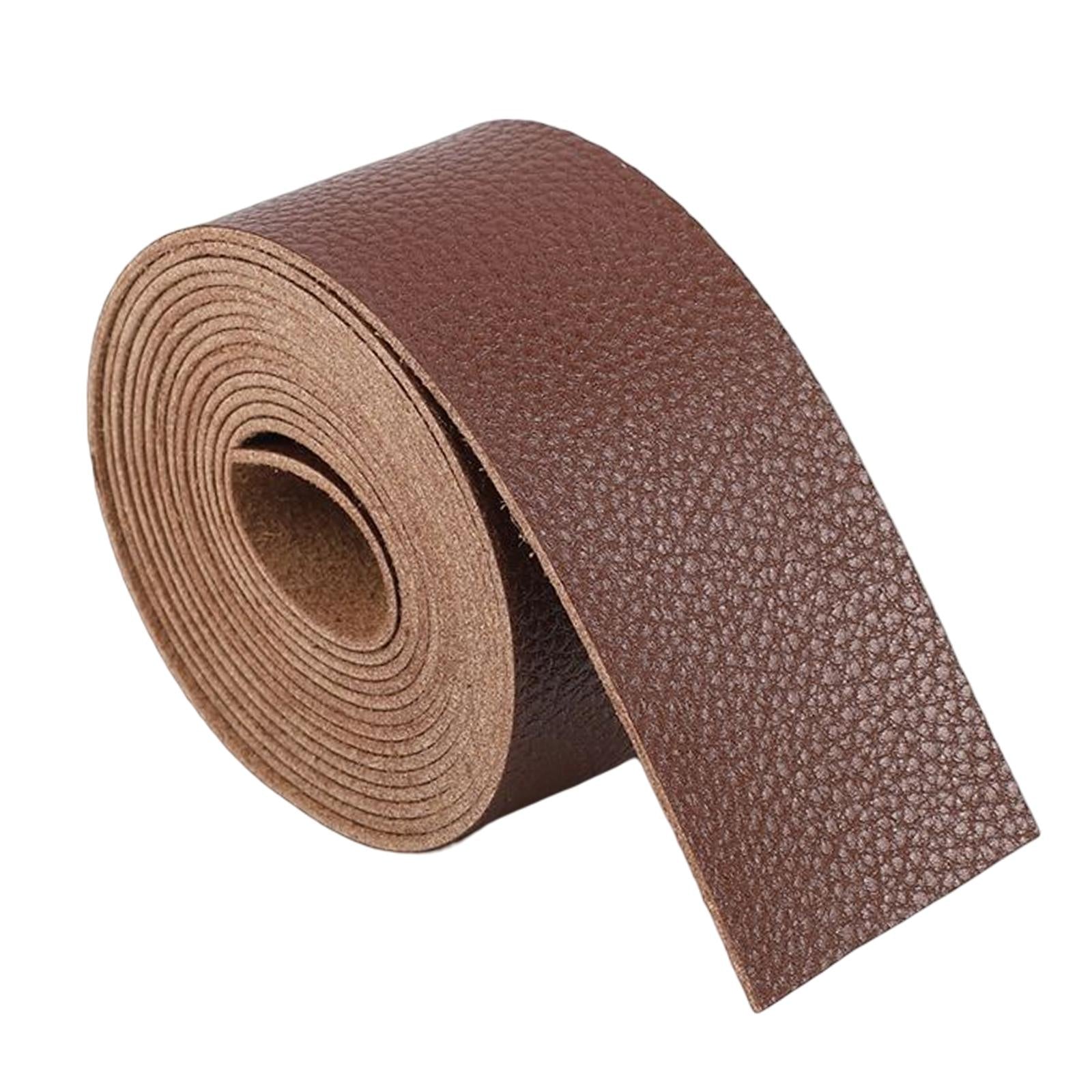PU Leather Strap Strips Decorative Supplies for Workshop Purse Tooling Coffee