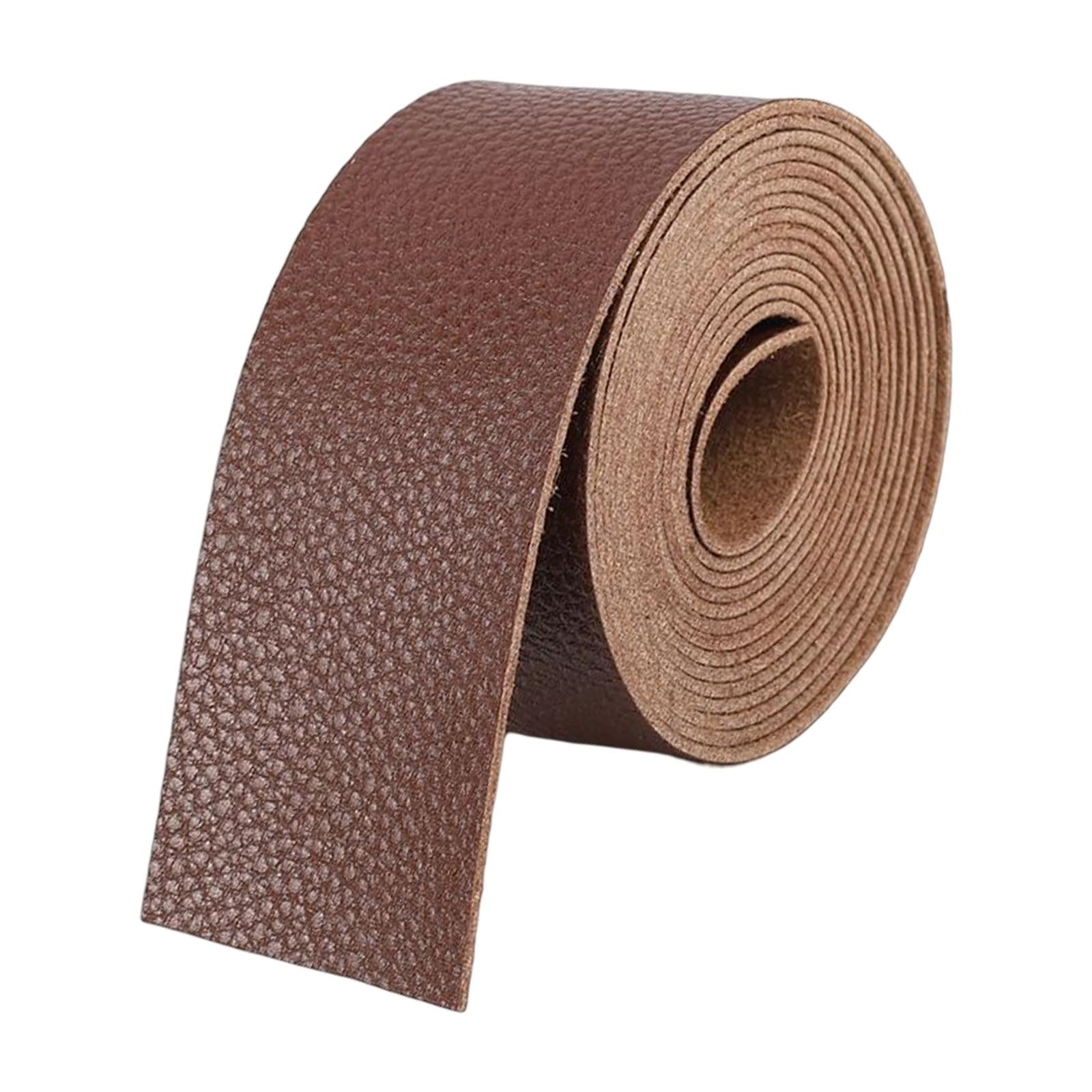 PU Leather Strap Strips Decorative Supplies for Workshop Purse Tooling Coffee