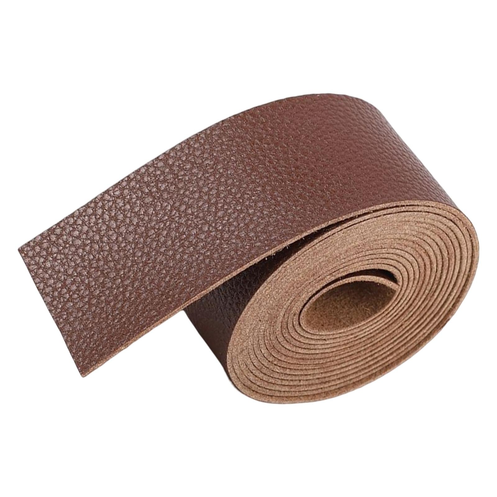 PU Leather Strap Strips Decorative Supplies for Workshop Purse Tooling Coffee
