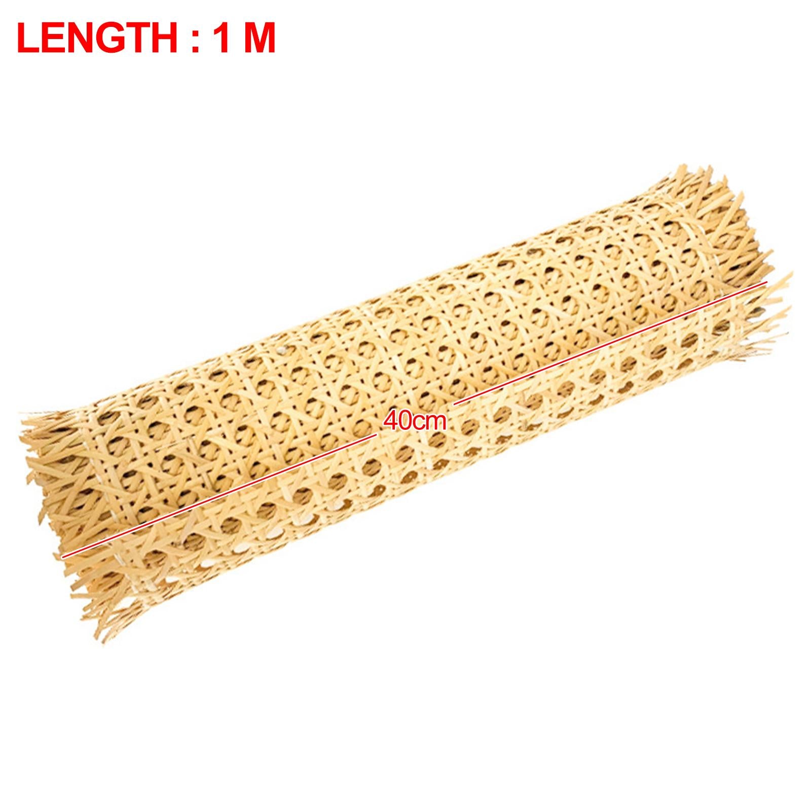 Natural Rattan Webbing Mesh DIY Manual Sheet Supplies for Baskets Furniture 40cm