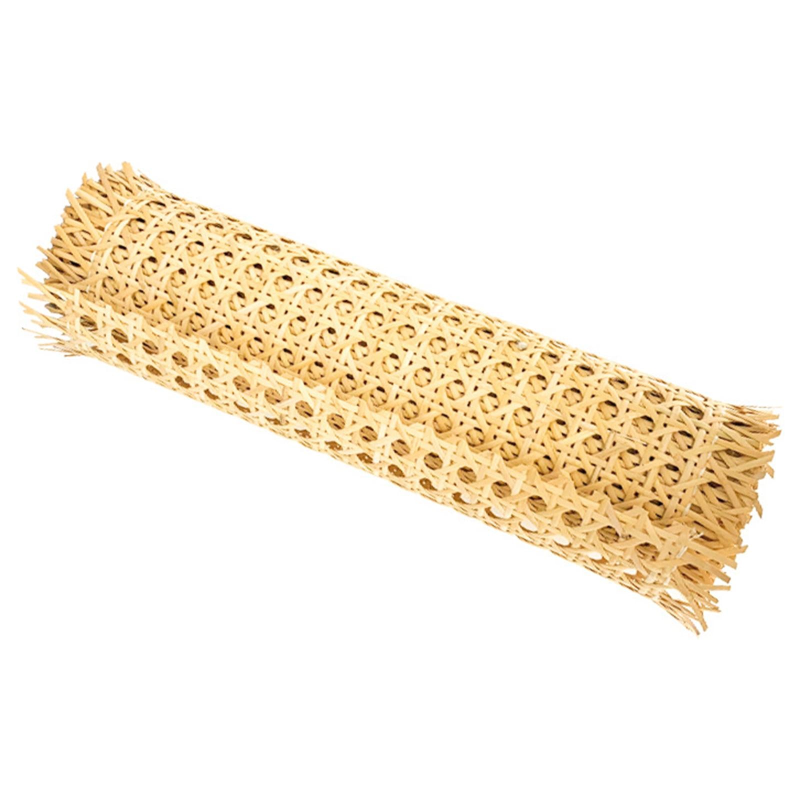 Natural Rattan Webbing Mesh DIY Manual Sheet Supplies for Baskets Furniture 40cm