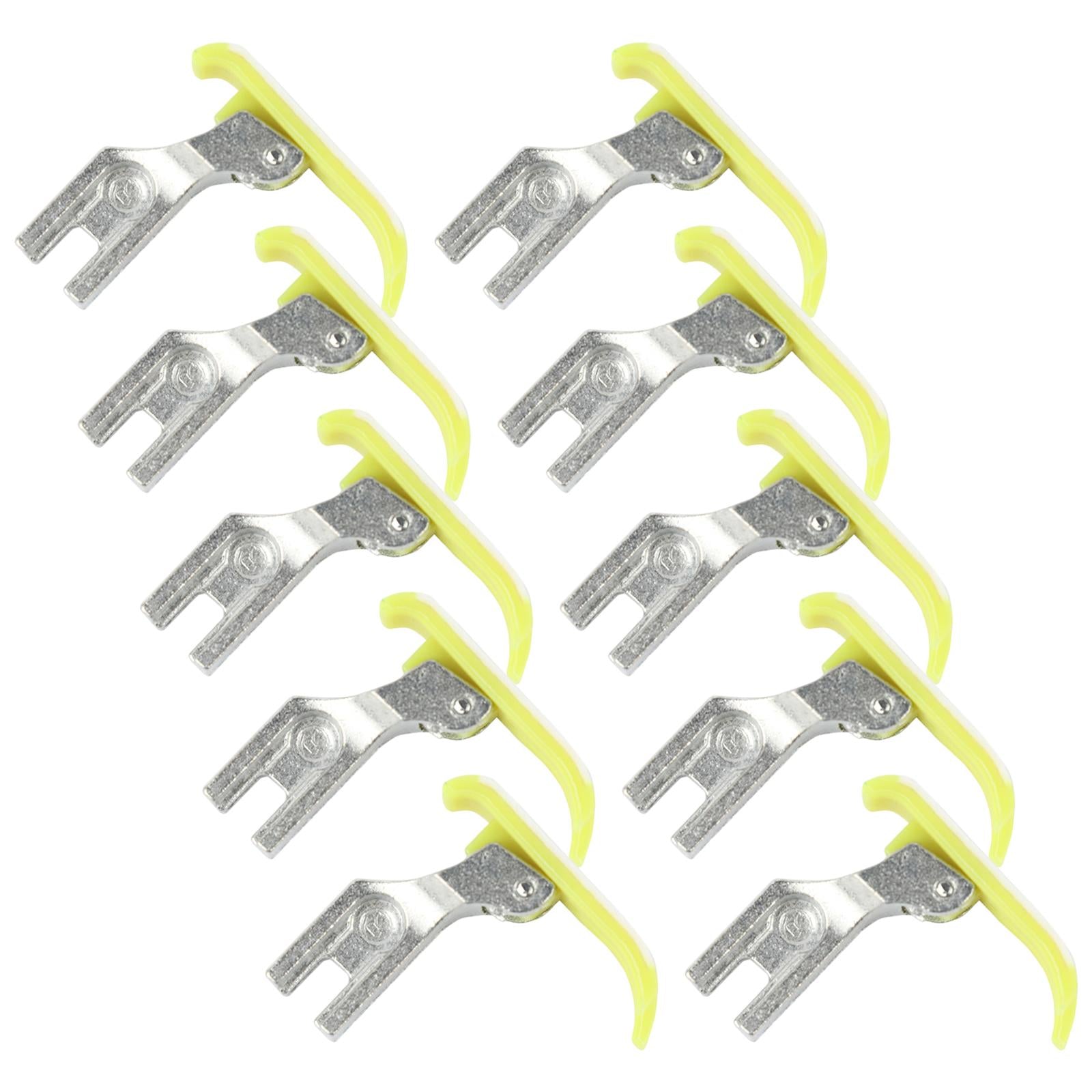 10 Pieces Sewing Machine Flat Car Presser Foot for Mattress Leather Quilt