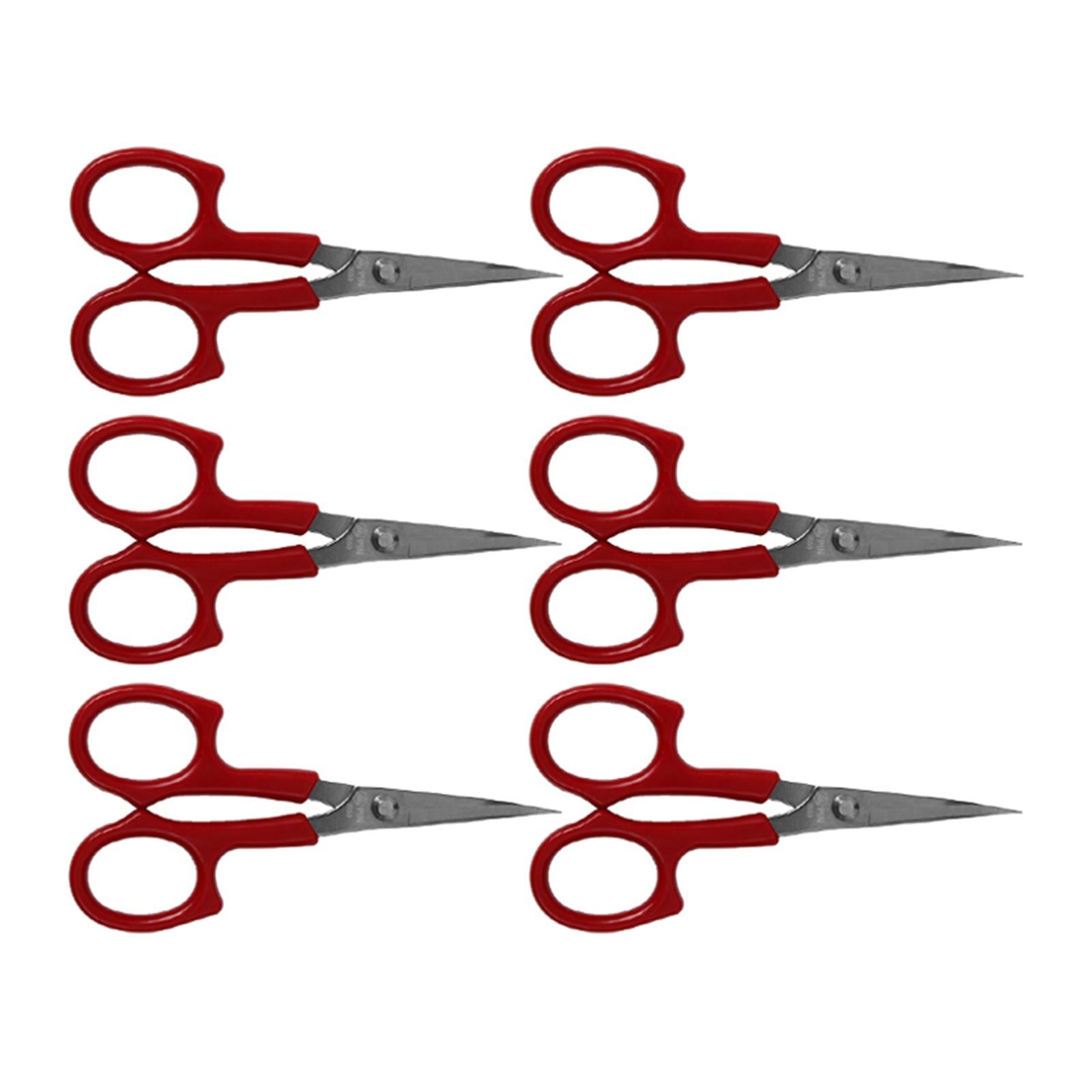 6x Embroidery Scissors Sharp Head up for Craft DIY Cross Stitch Tailor