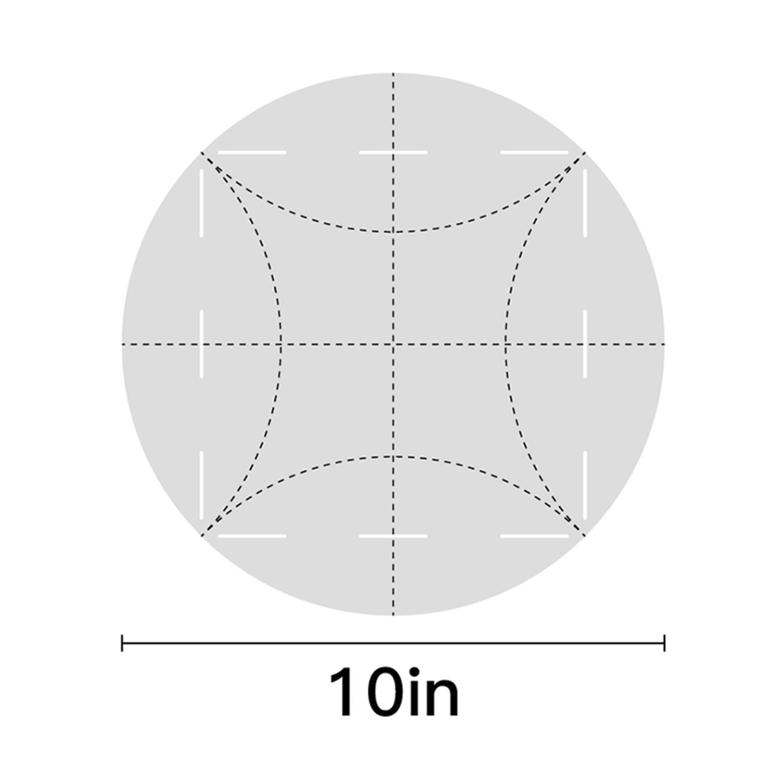 Acrylic Round Template Cutting Multifunctional Curve Clear Quilting Ruler L