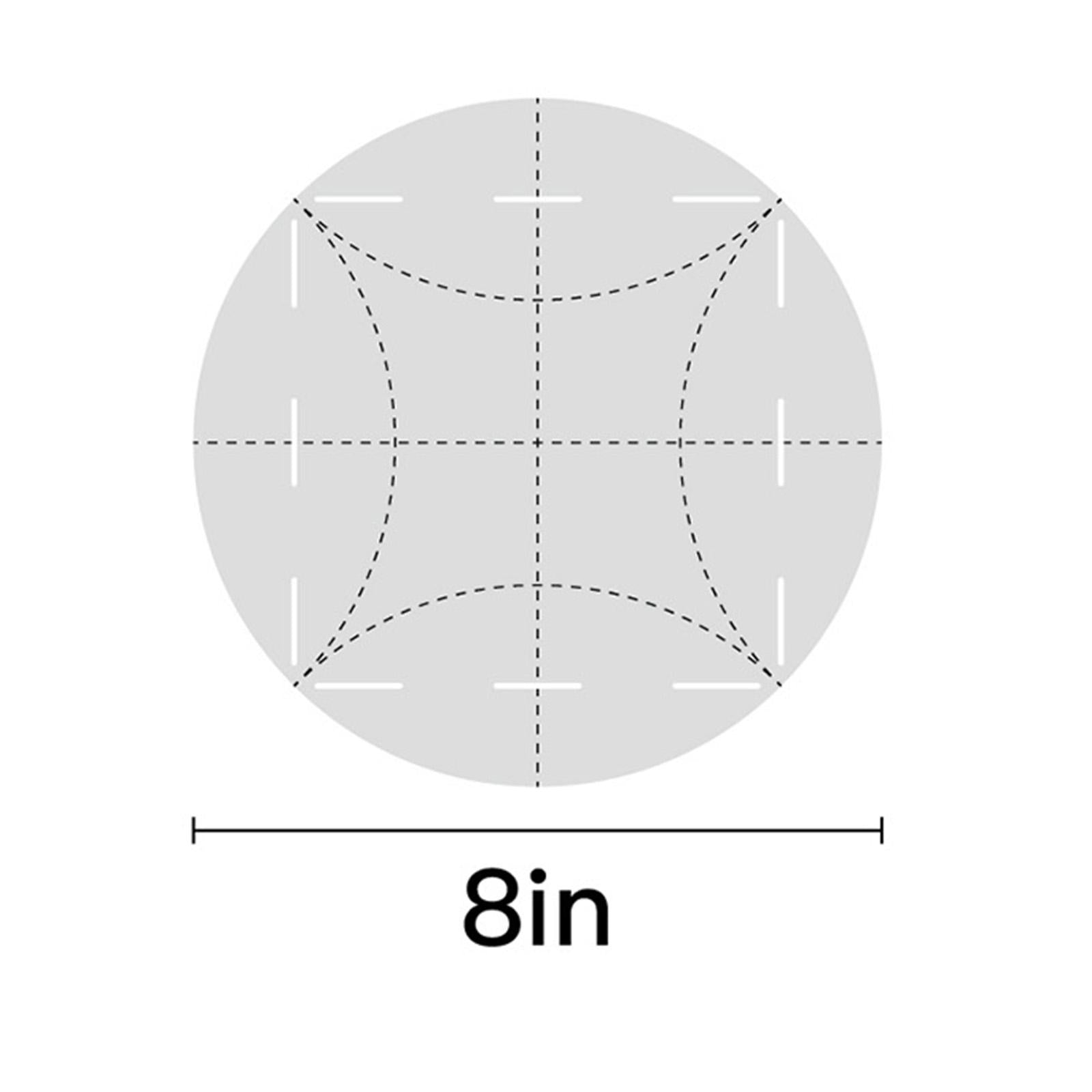 Acrylic Round Template Cutting Multifunctional Curve Clear Quilting Ruler M