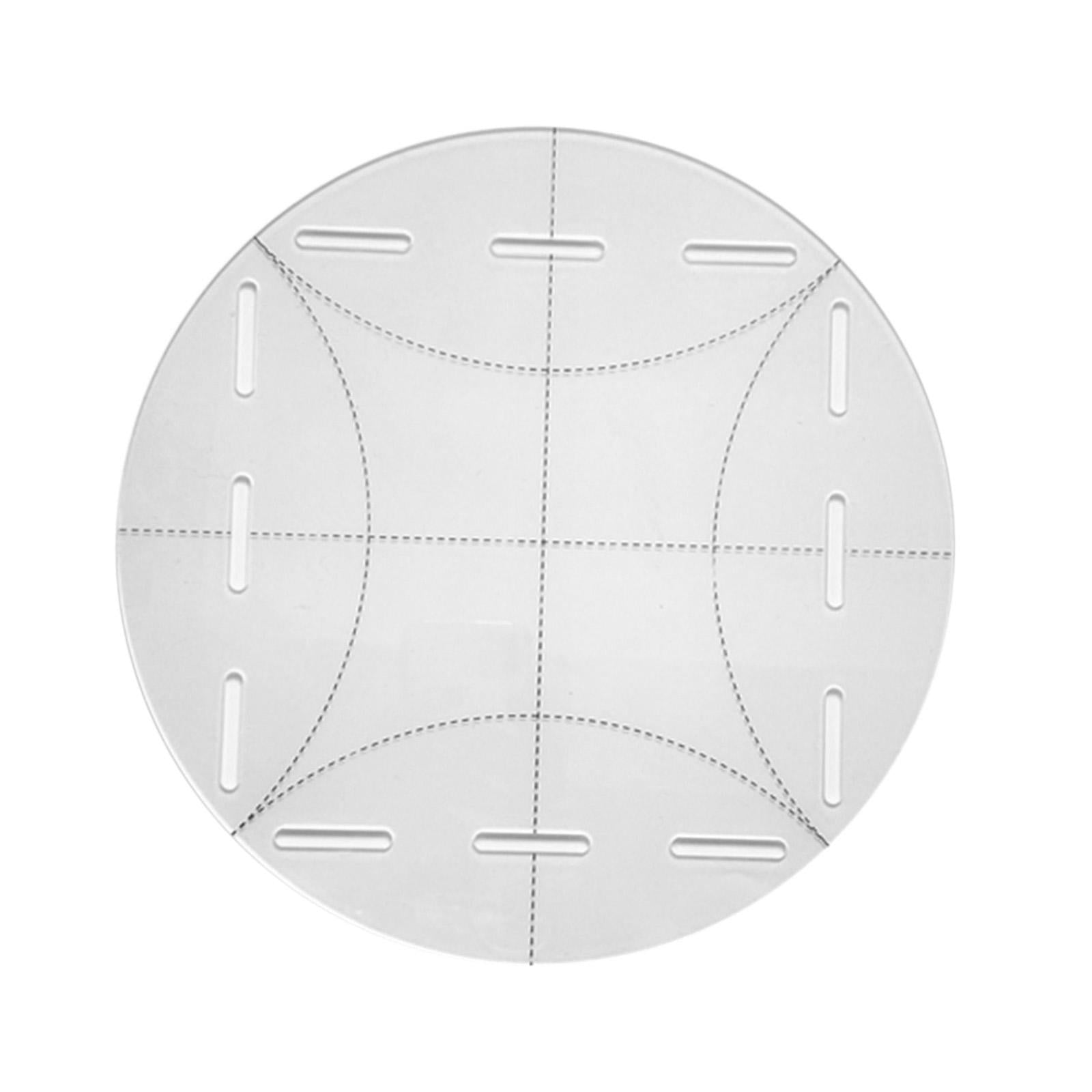 Acrylic Round Template Cutting Multifunctional Curve Clear Quilting Ruler S