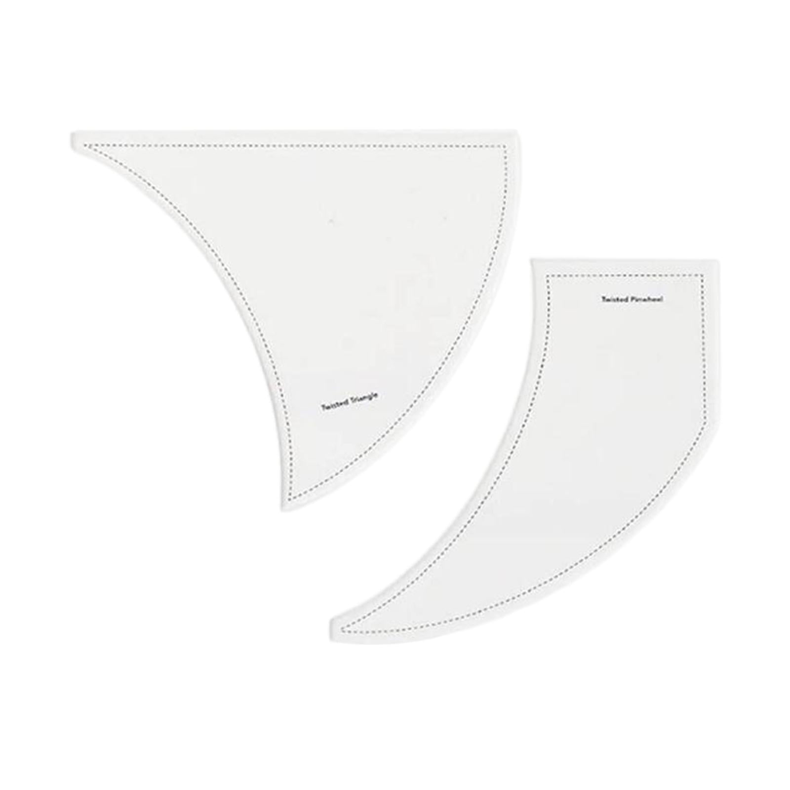Set of 2 Quilt Ruler Novelty Nonslip for Template Ruler Pattern Quilting S