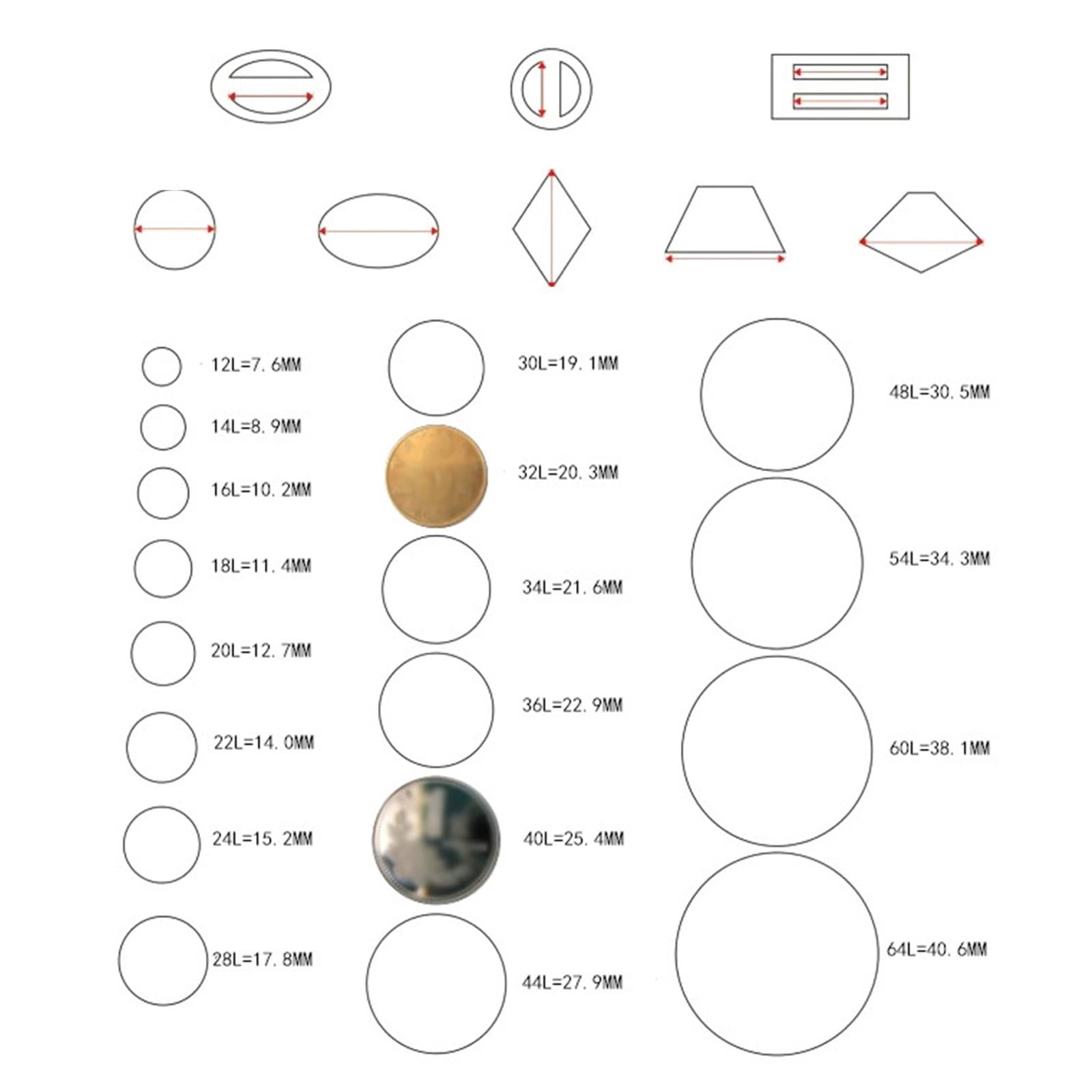 100x Coconut Shell Buttons Decor Handmade for Clothes Scrapbook 4 Holes 15MM