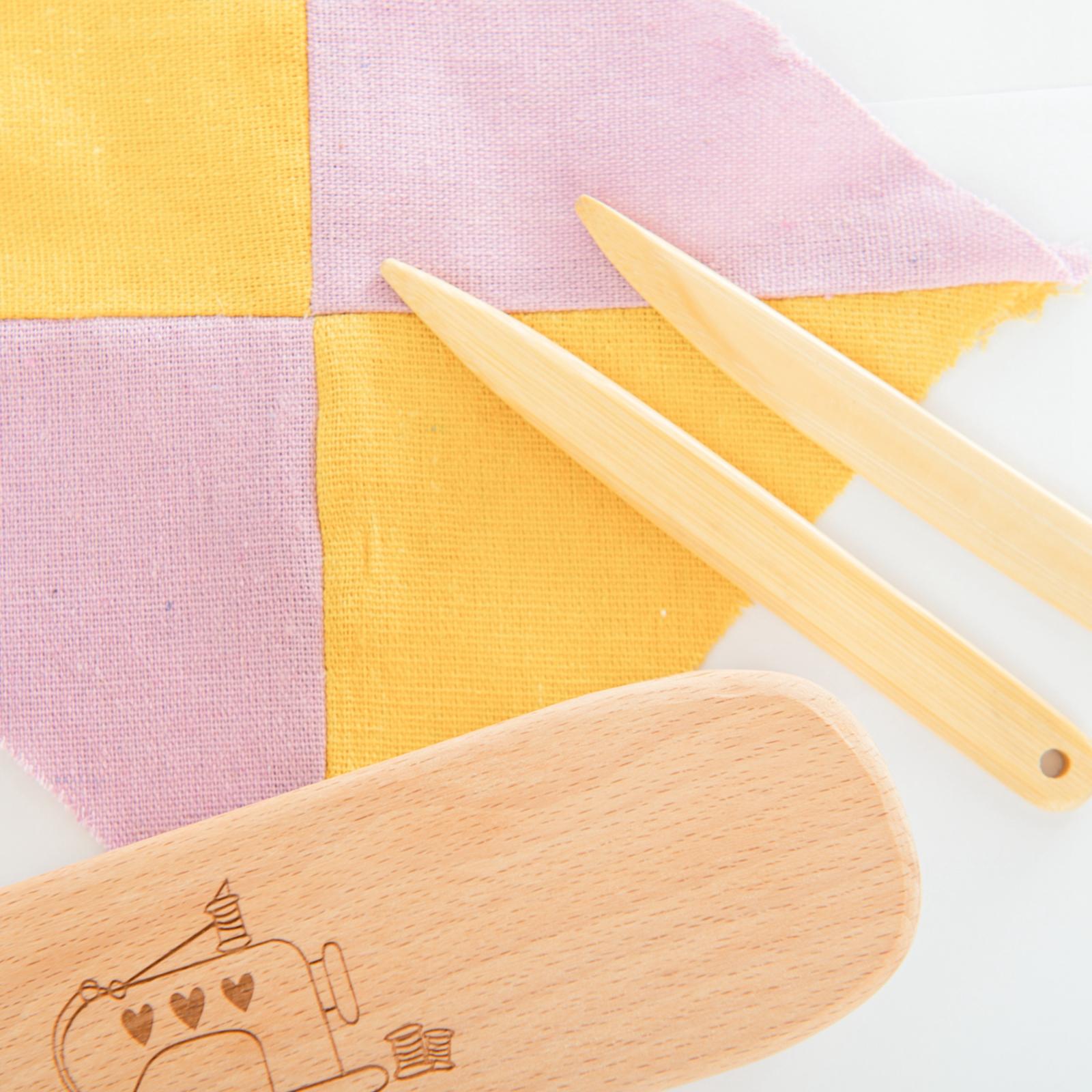 Hardwood Tailors Clapper Embroidery Quilting with Press Seam Pen Sewing