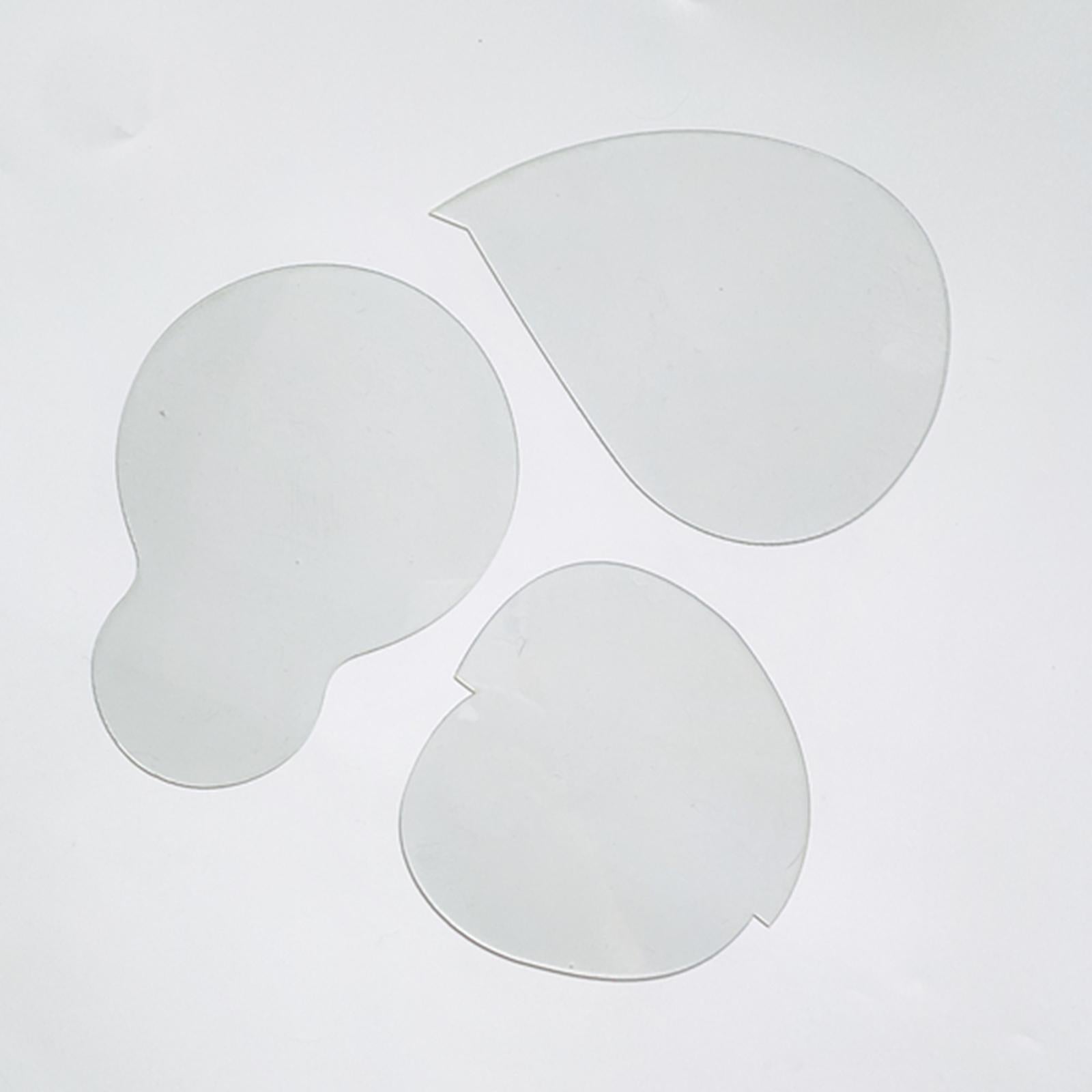 3Pieces Sewing Accessories Sewing Craft Ruler Fruit Shapes Stencil Classic S