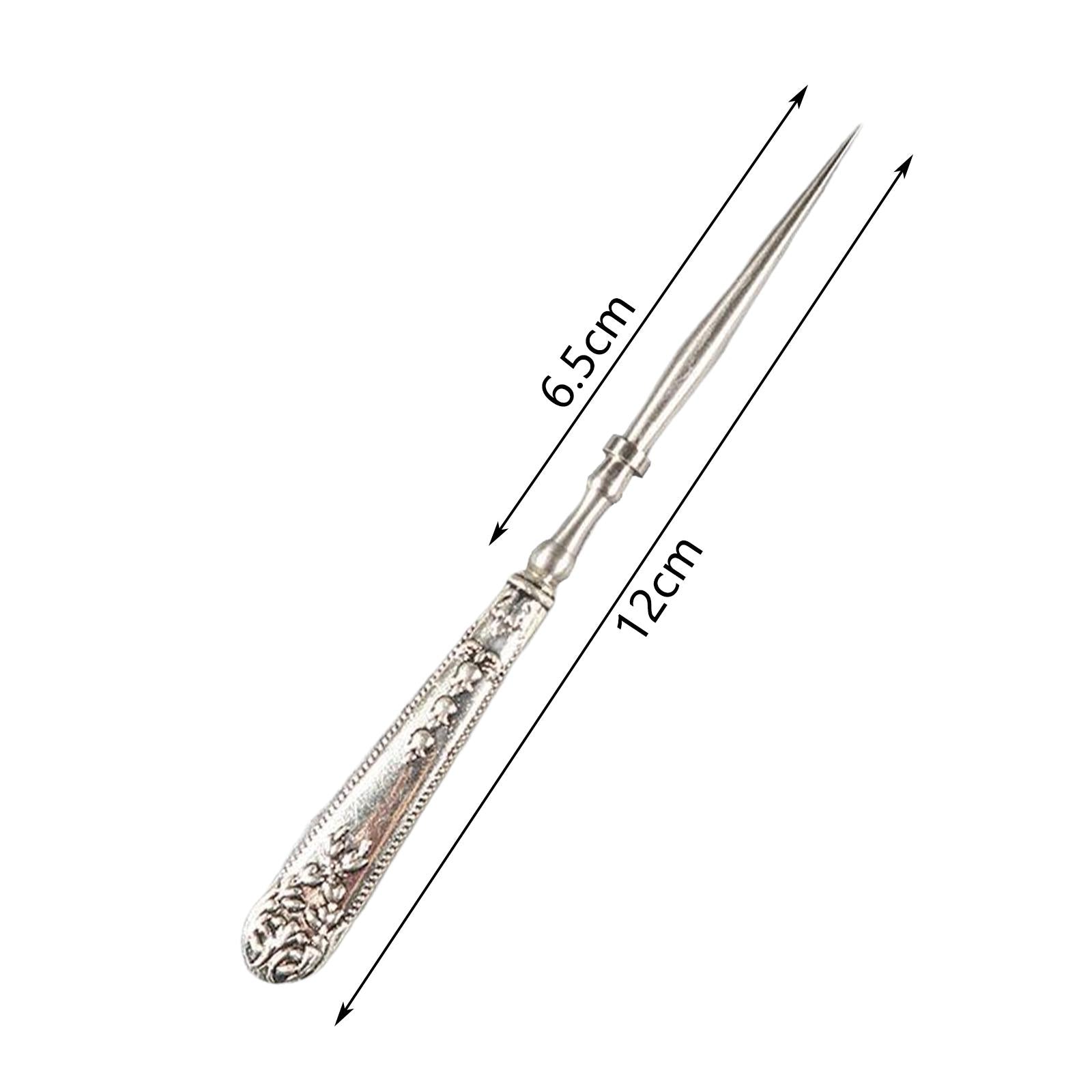 Leather Punch Hole Awl Leathercraft Repair Tailors DIY Sewing Supplies Silver