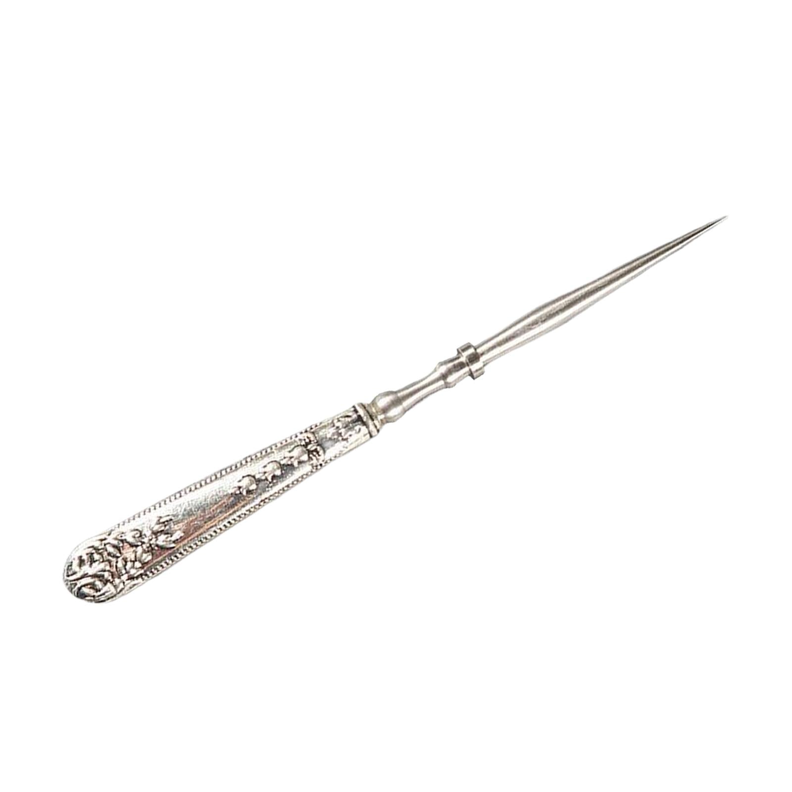 Leather Punch Hole Awl Leathercraft Repair Tailors DIY Sewing Supplies Silver