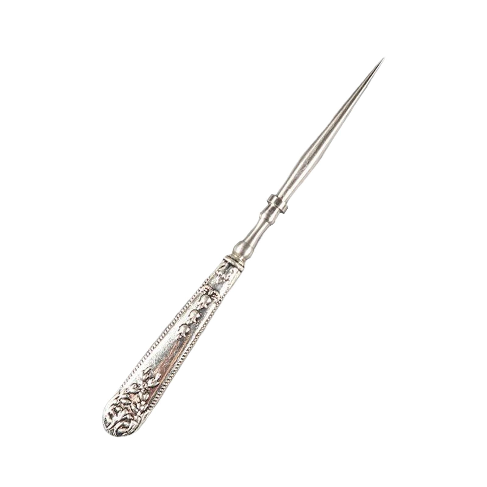 Leather Punch Hole Awl Leathercraft Repair Tailors DIY Sewing Supplies Silver
