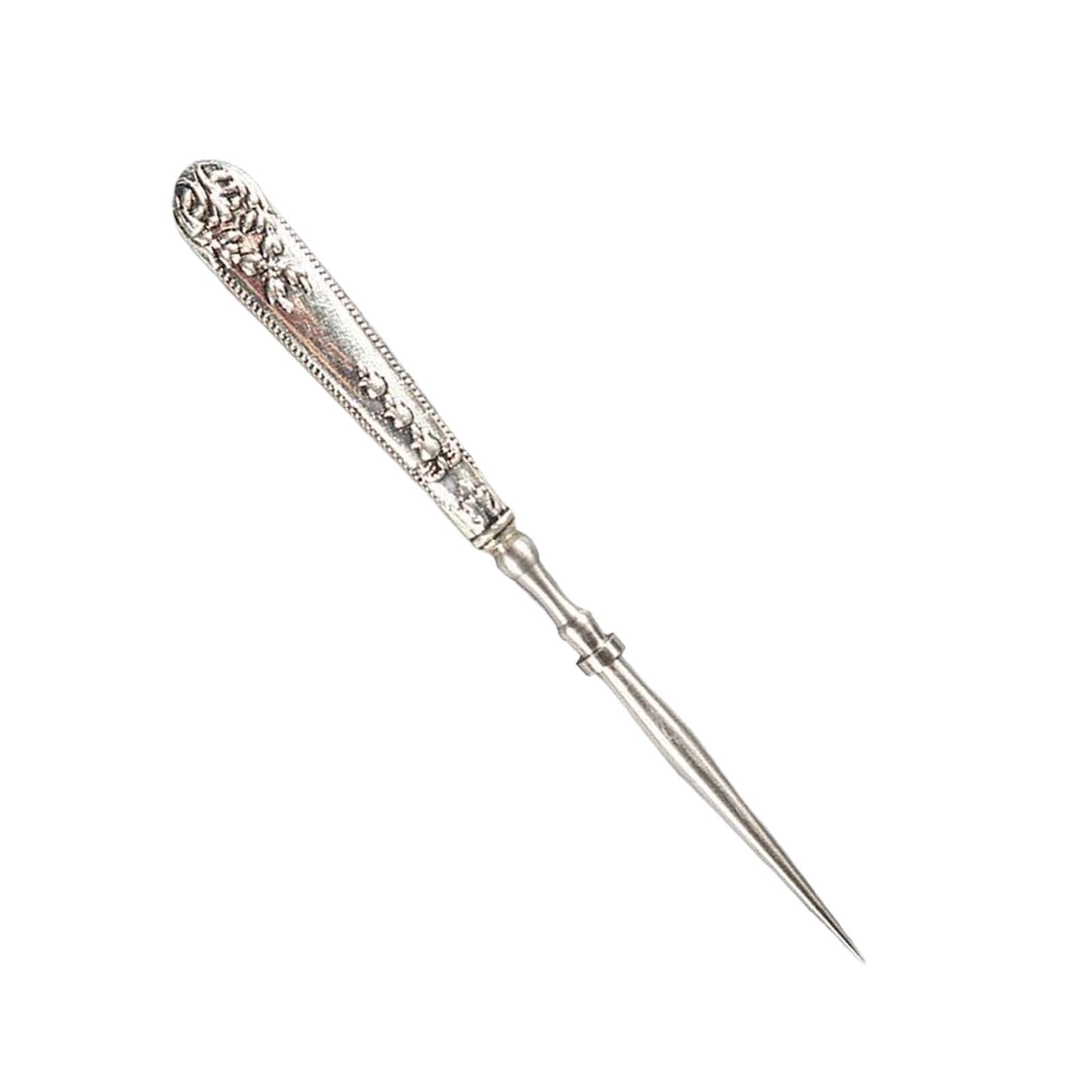 Leather Punch Hole Awl Leathercraft Repair Tailors DIY Sewing Supplies Silver