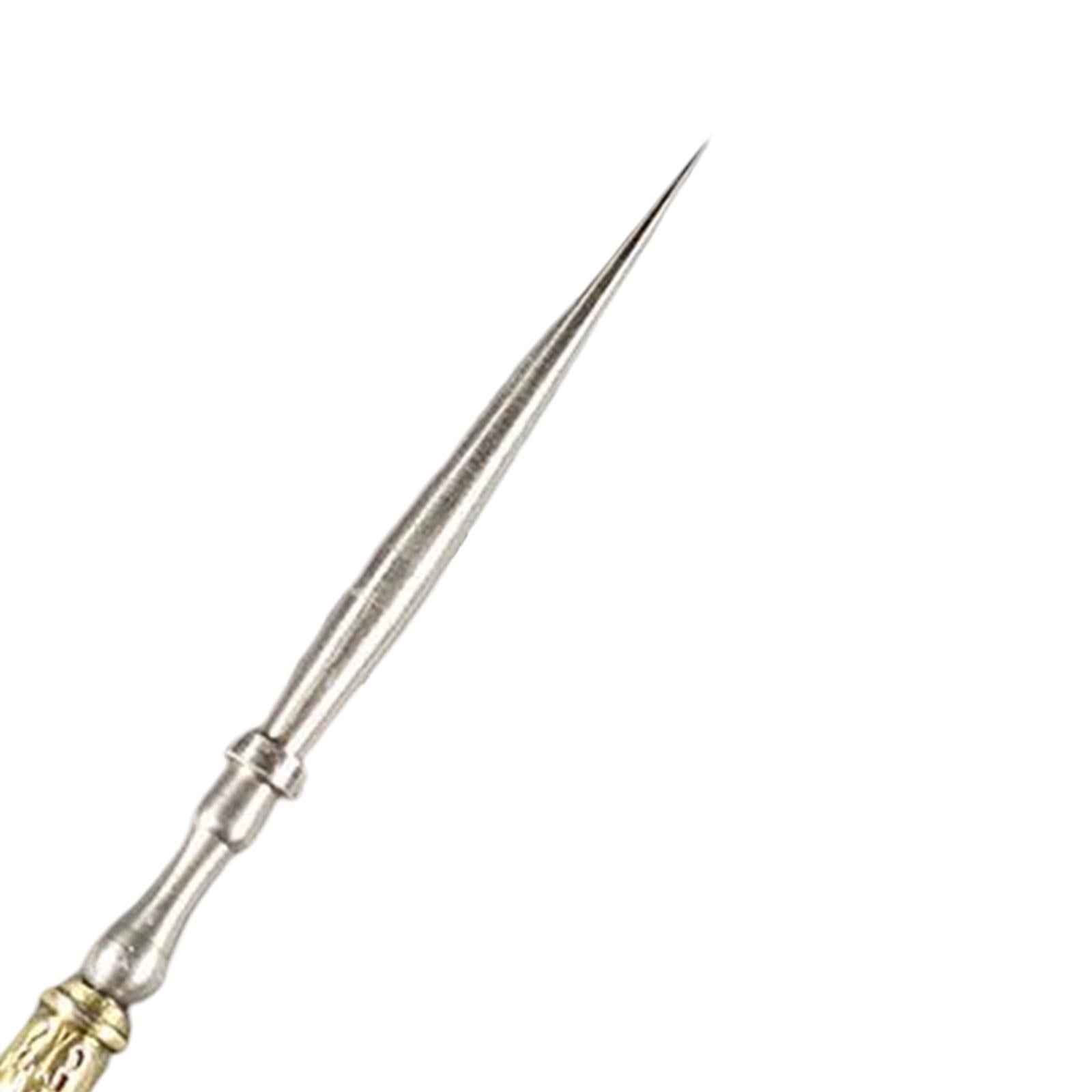 Leather Punch Hole Awl Leathercraft Repair Tailors DIY Sewing Supplies Bronze