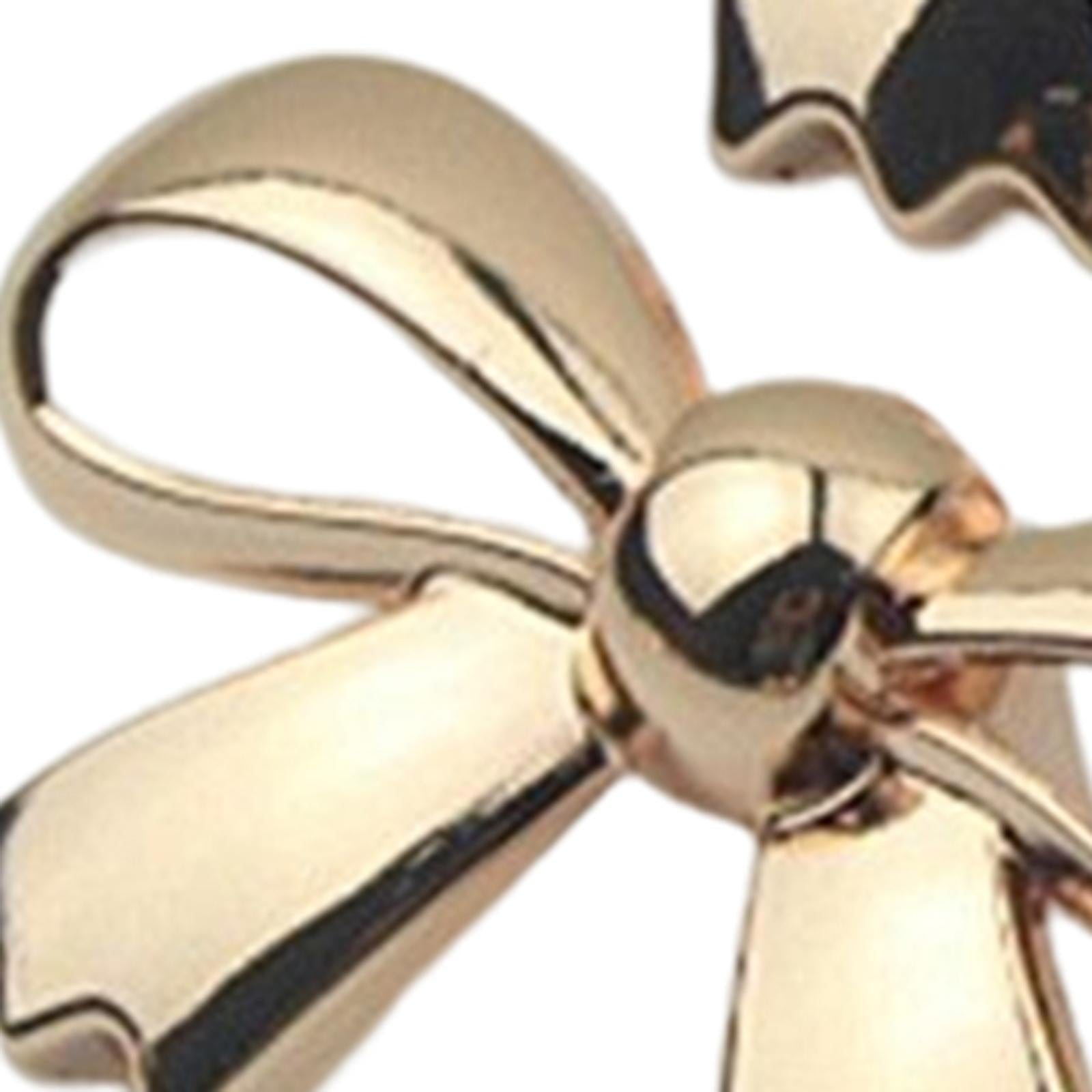 5x Fashion Shoe Clips Bridal Bowknot Buckle Accessories Garments Rose Gold