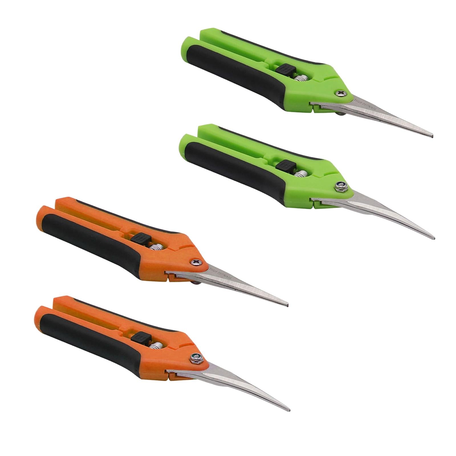 Precision Gardening Scissors Pruners Pruning Shears Green Straight Blade