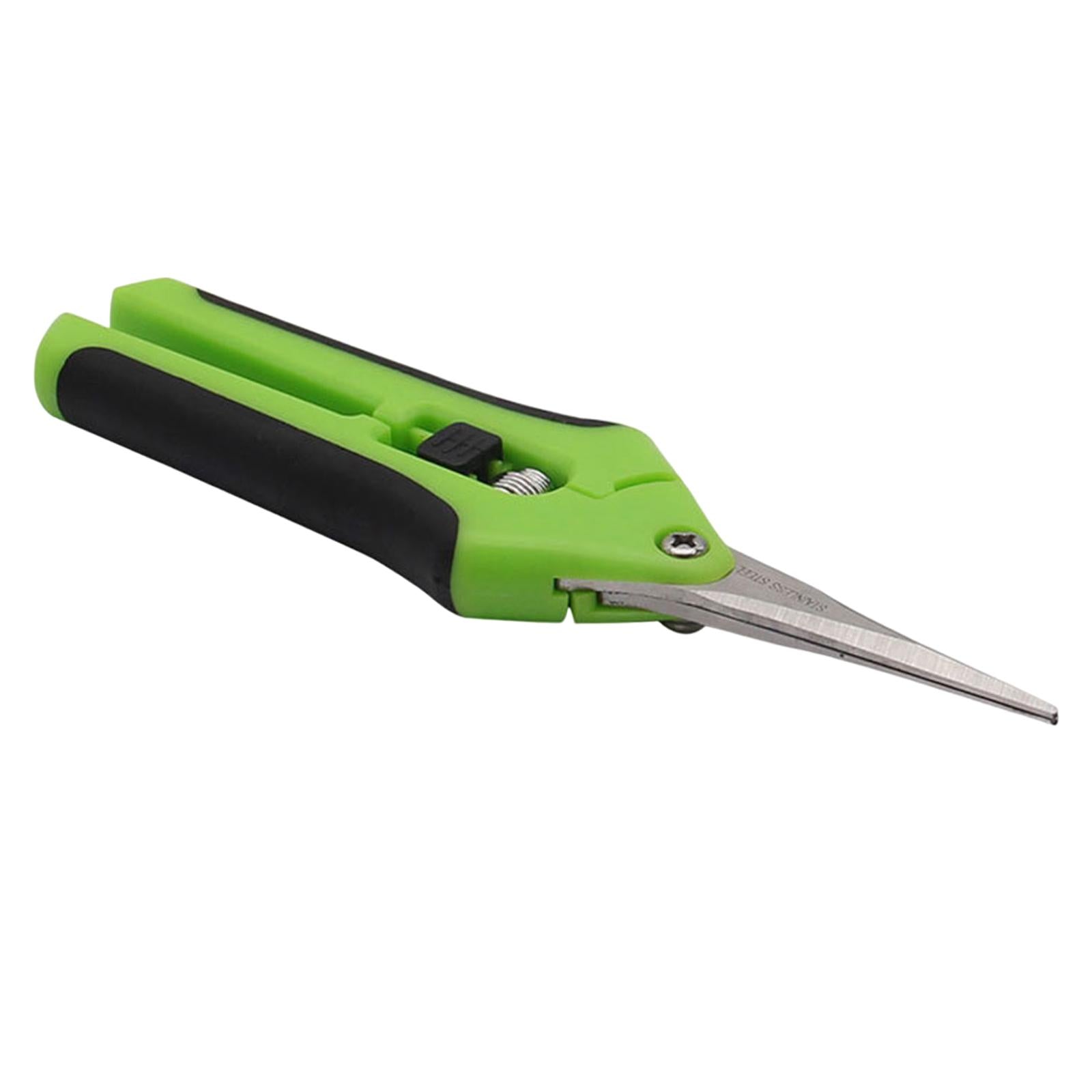 Precision Gardening Scissors Pruners Pruning Shears Green Straight Blade