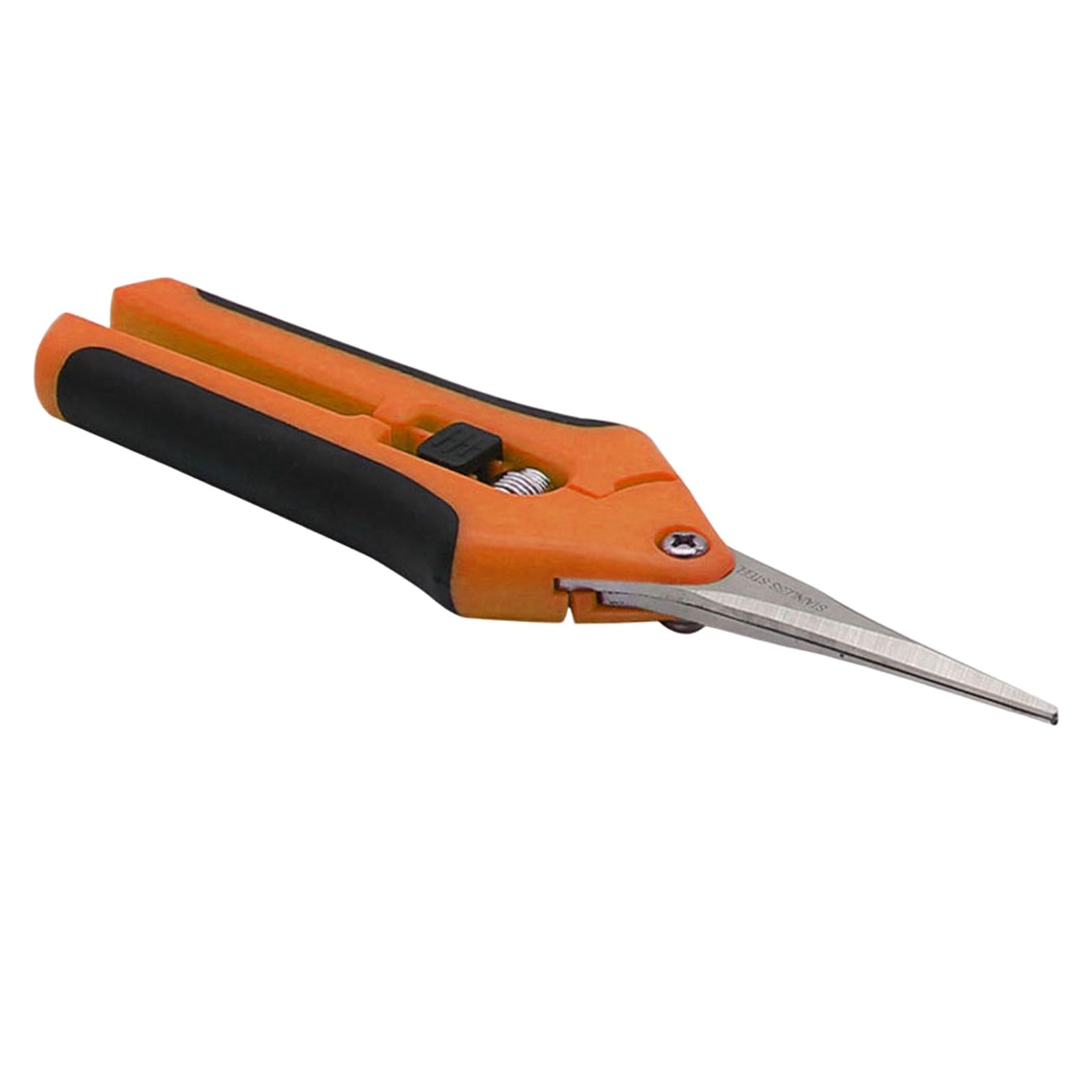 Precision Gardening Scissors Pruners Pruning Shears Orange Straight