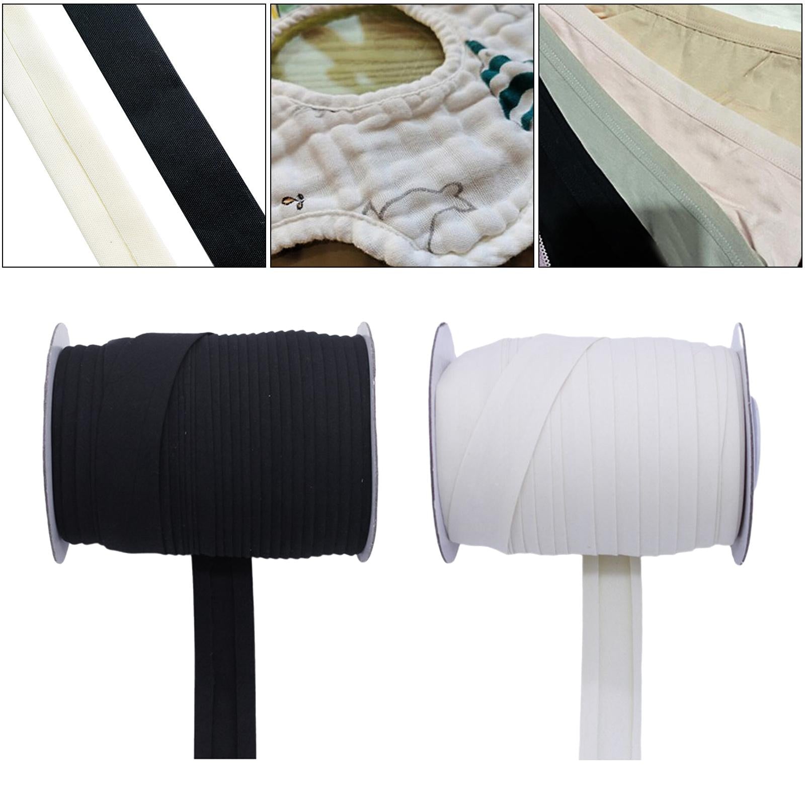 Elastic Band 15mm 10 Yards for Sewing Trimming Crafts Clothing Black 1.5cm