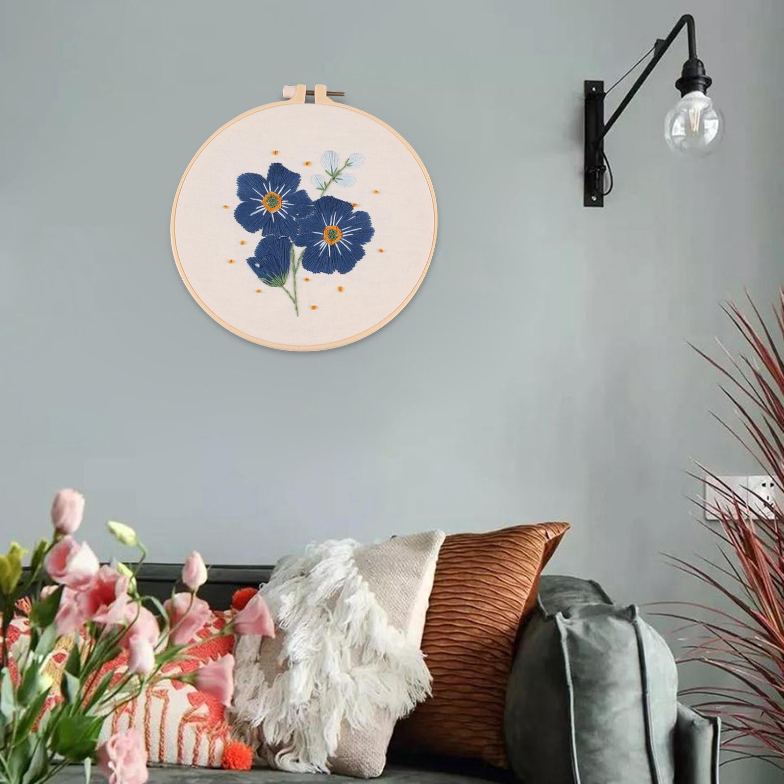 Embroidery Starter Kit DIY Cross Stitch Needlework for Home Decoration