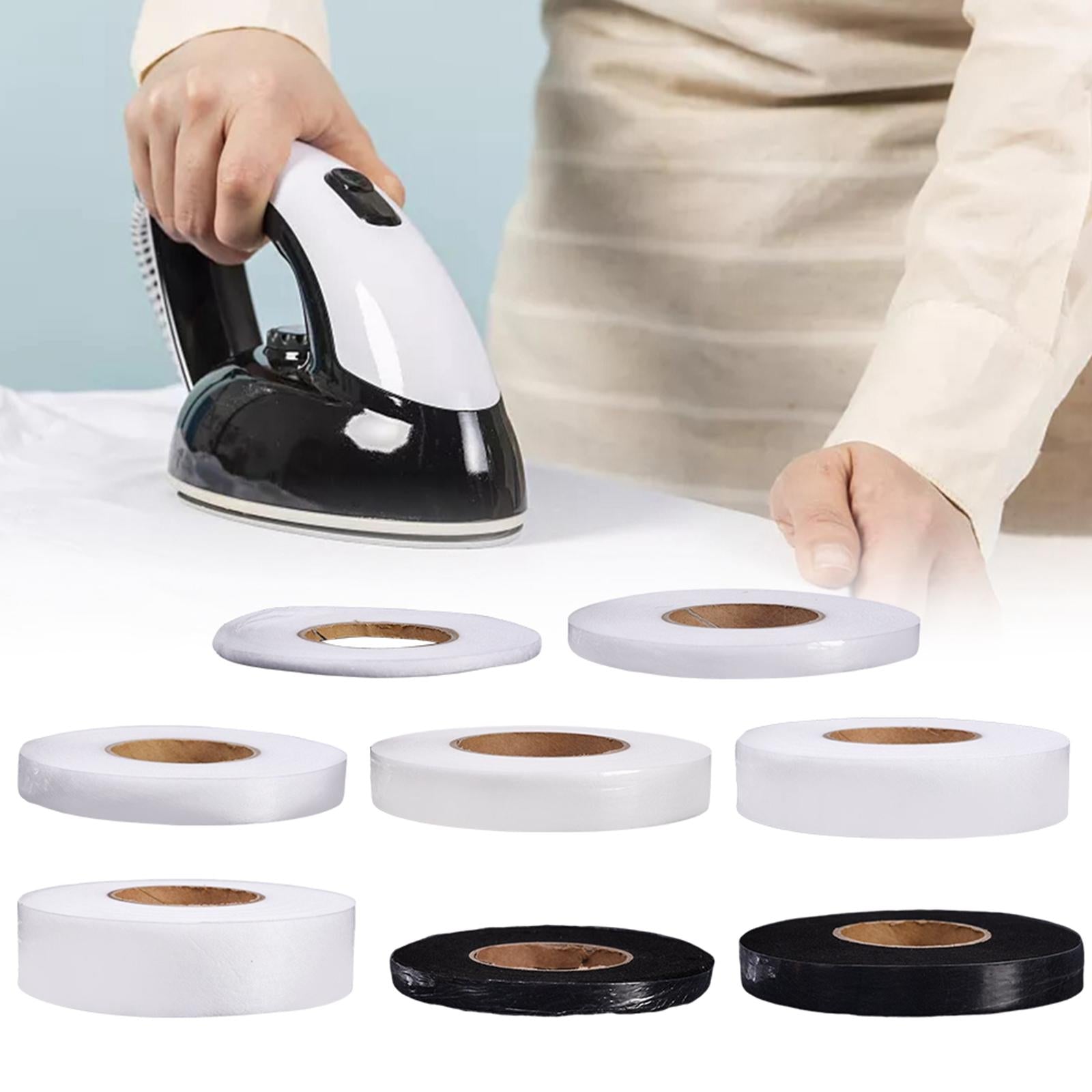 60m Web Hemming Tape Roll Easy Web Roll Hem Tape Just Iron On White 0.5cm